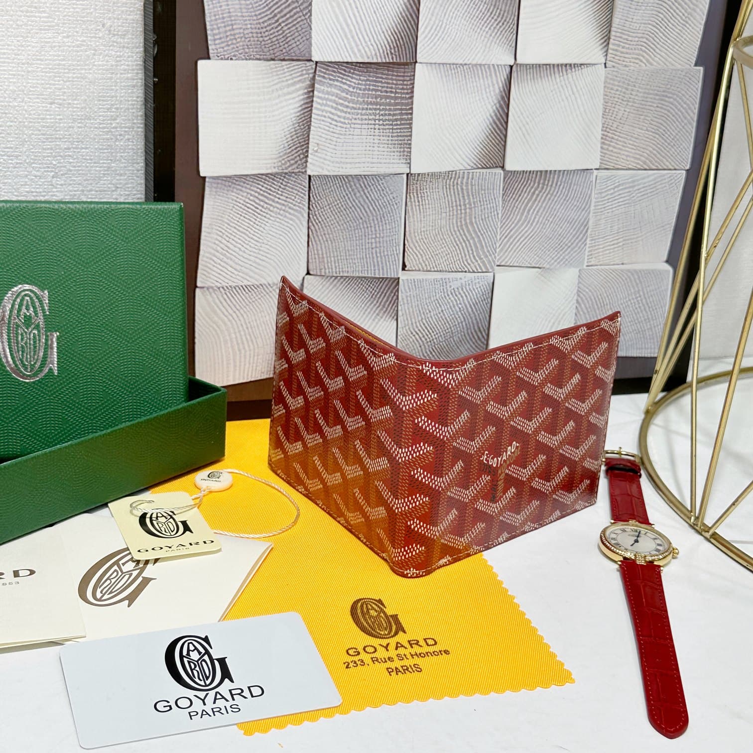 Goyard Red Wallet 98126