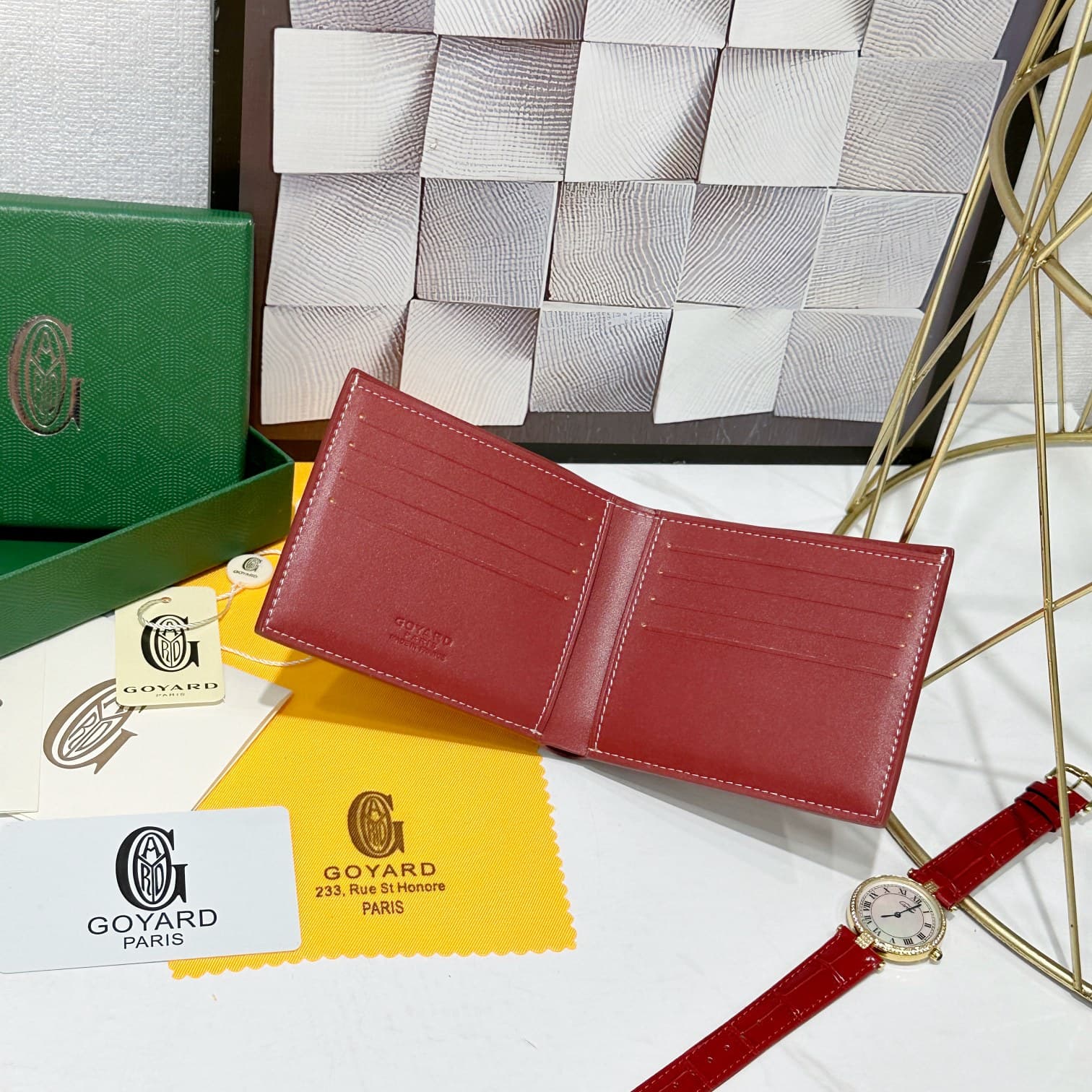 Goyard Red Wallet 98126