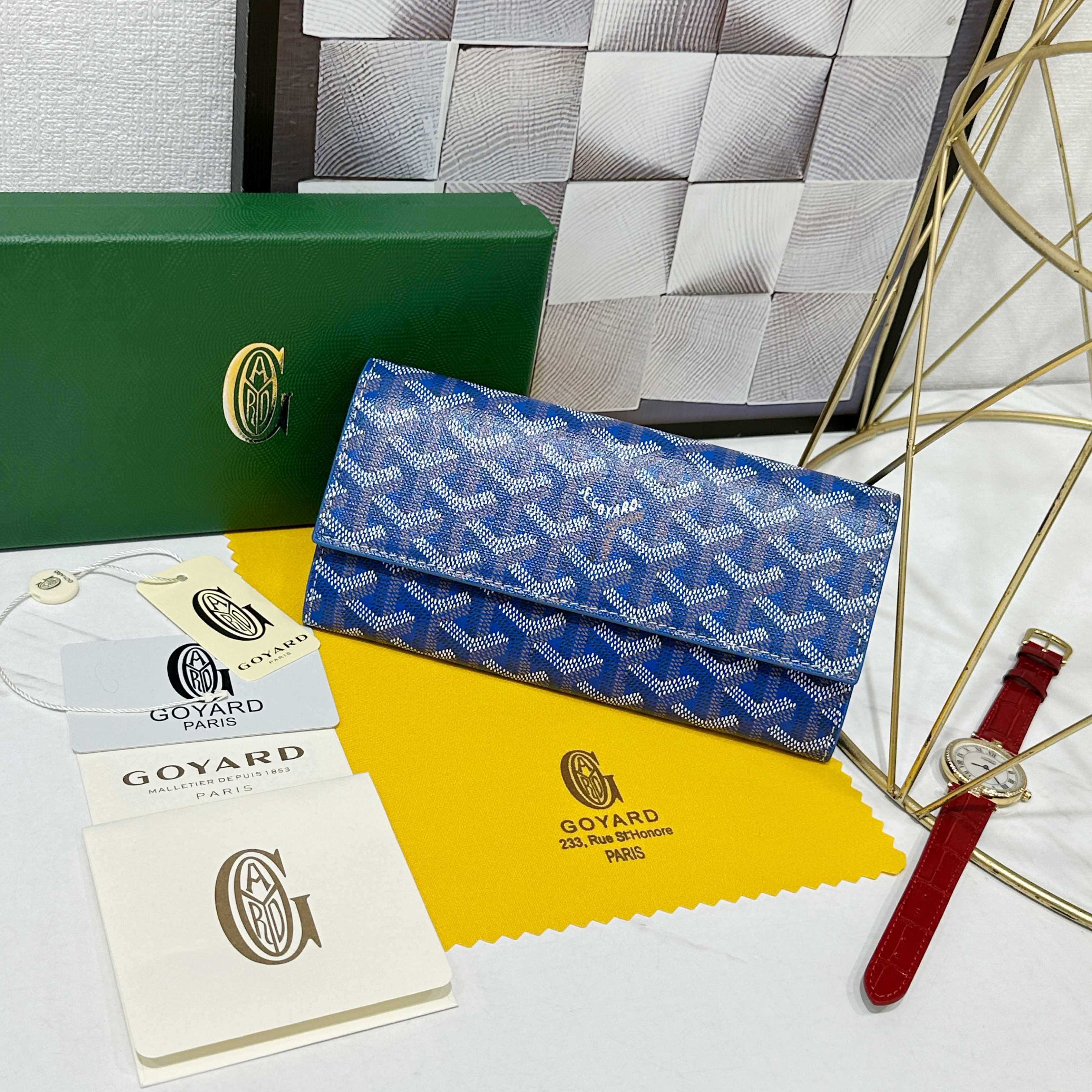 Goyard Blue Wallet 98236