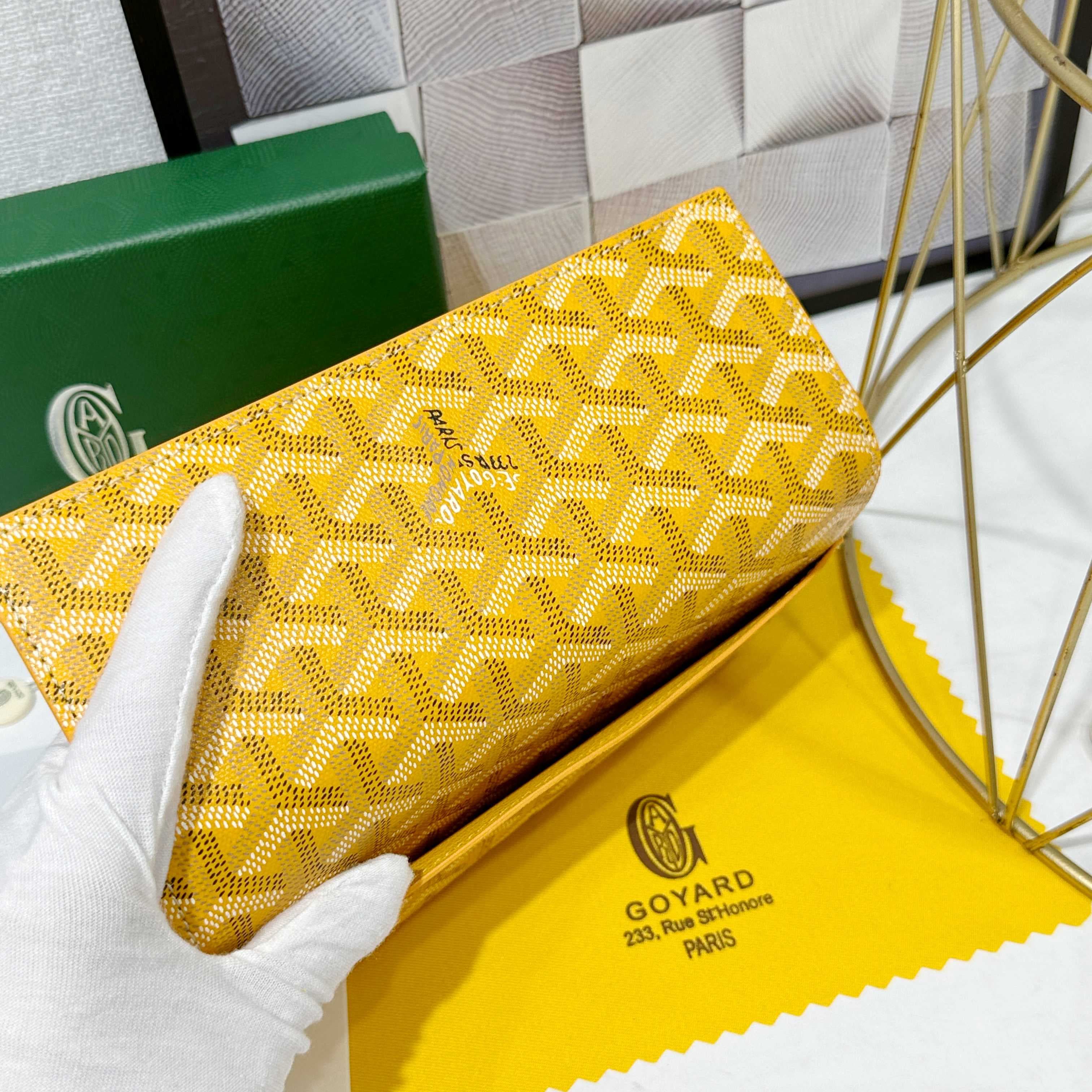 Goyard Yellow Wallet 98236