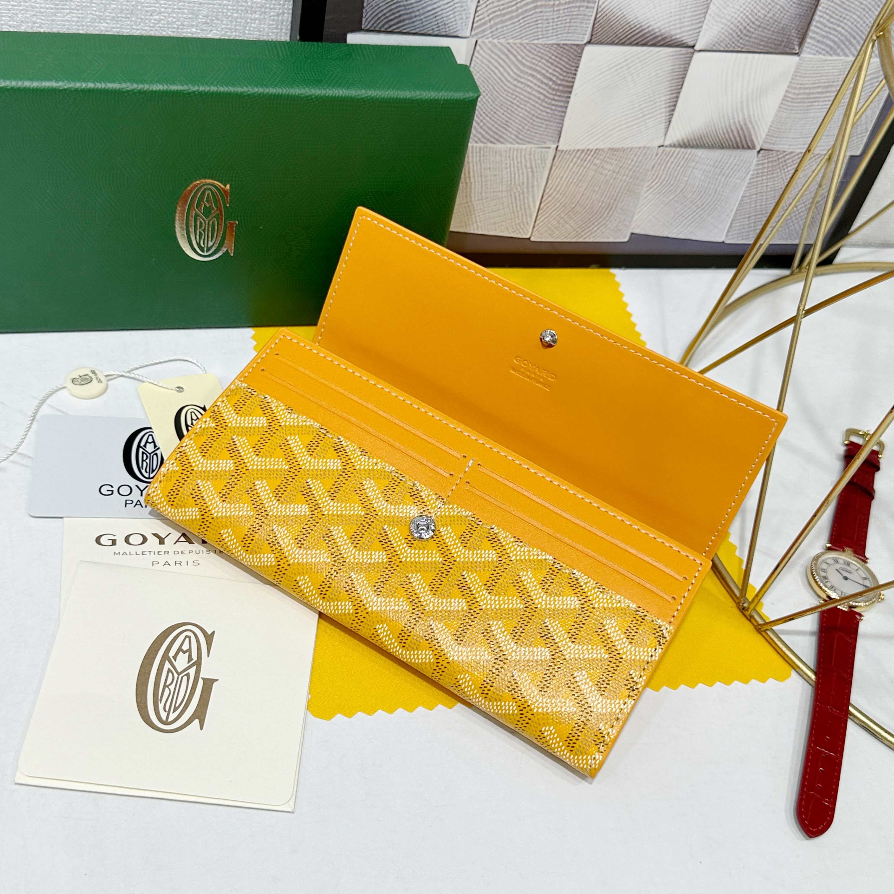 Goyard Yellow Wallet 98236