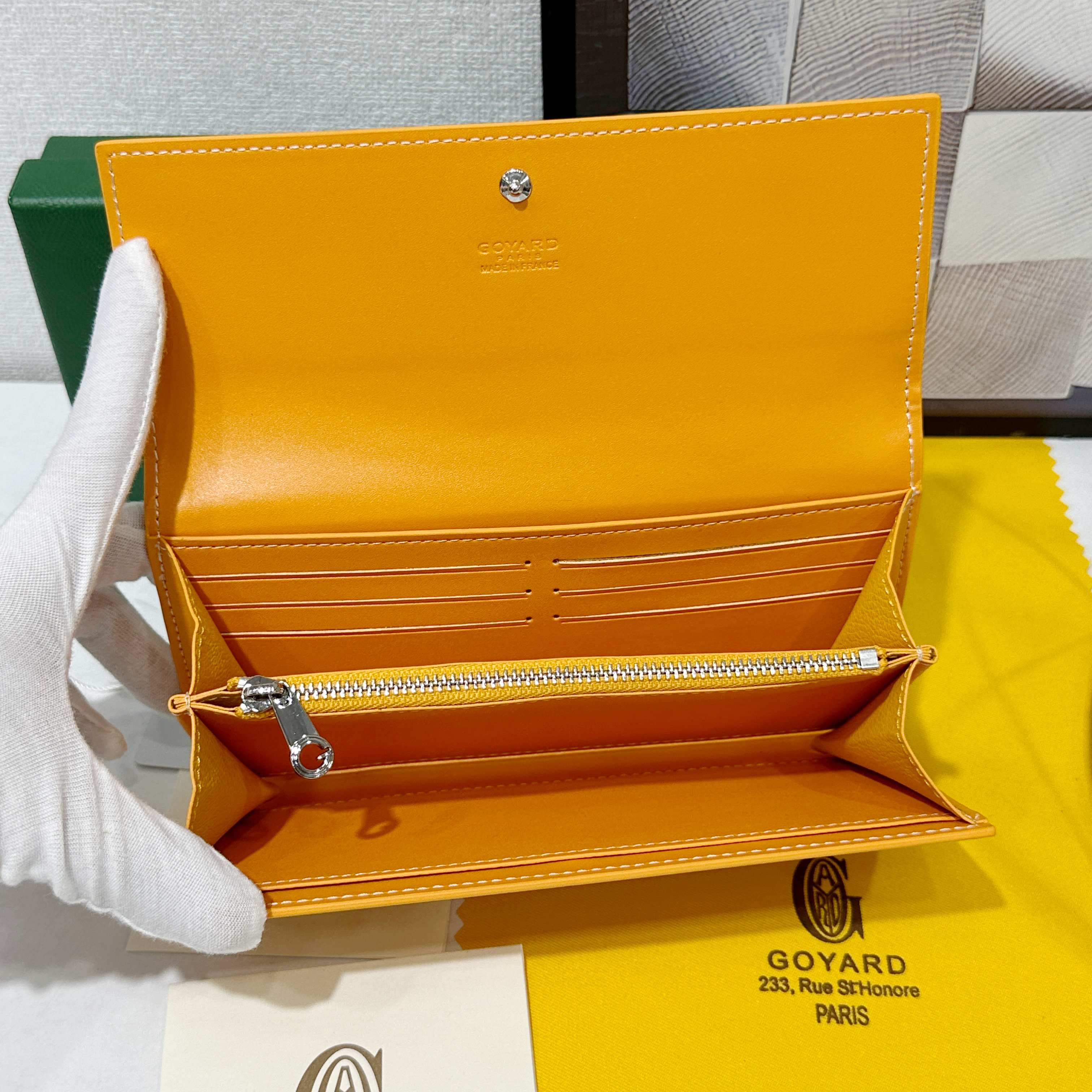 Goyard Yellow Wallet 98236