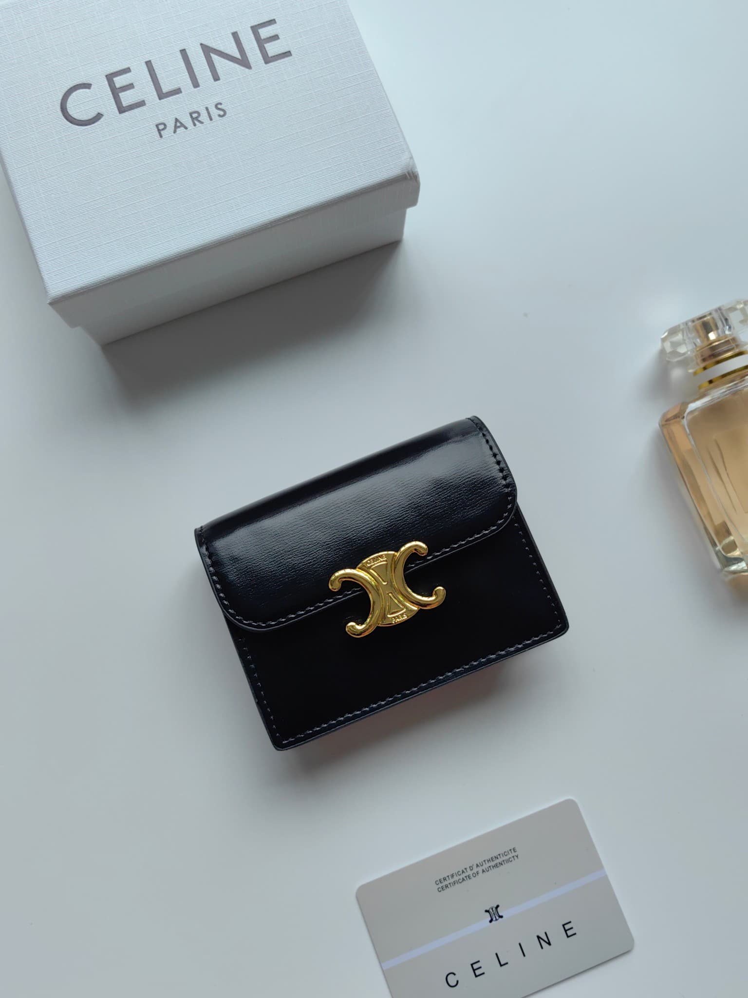 Celine Gold Wallet N063