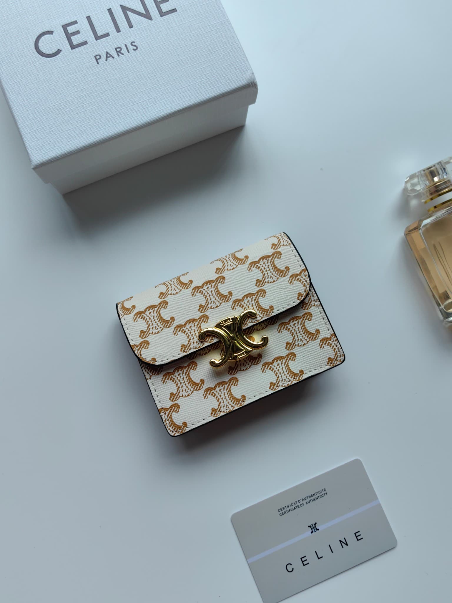 Celine Gold Wallet N063
