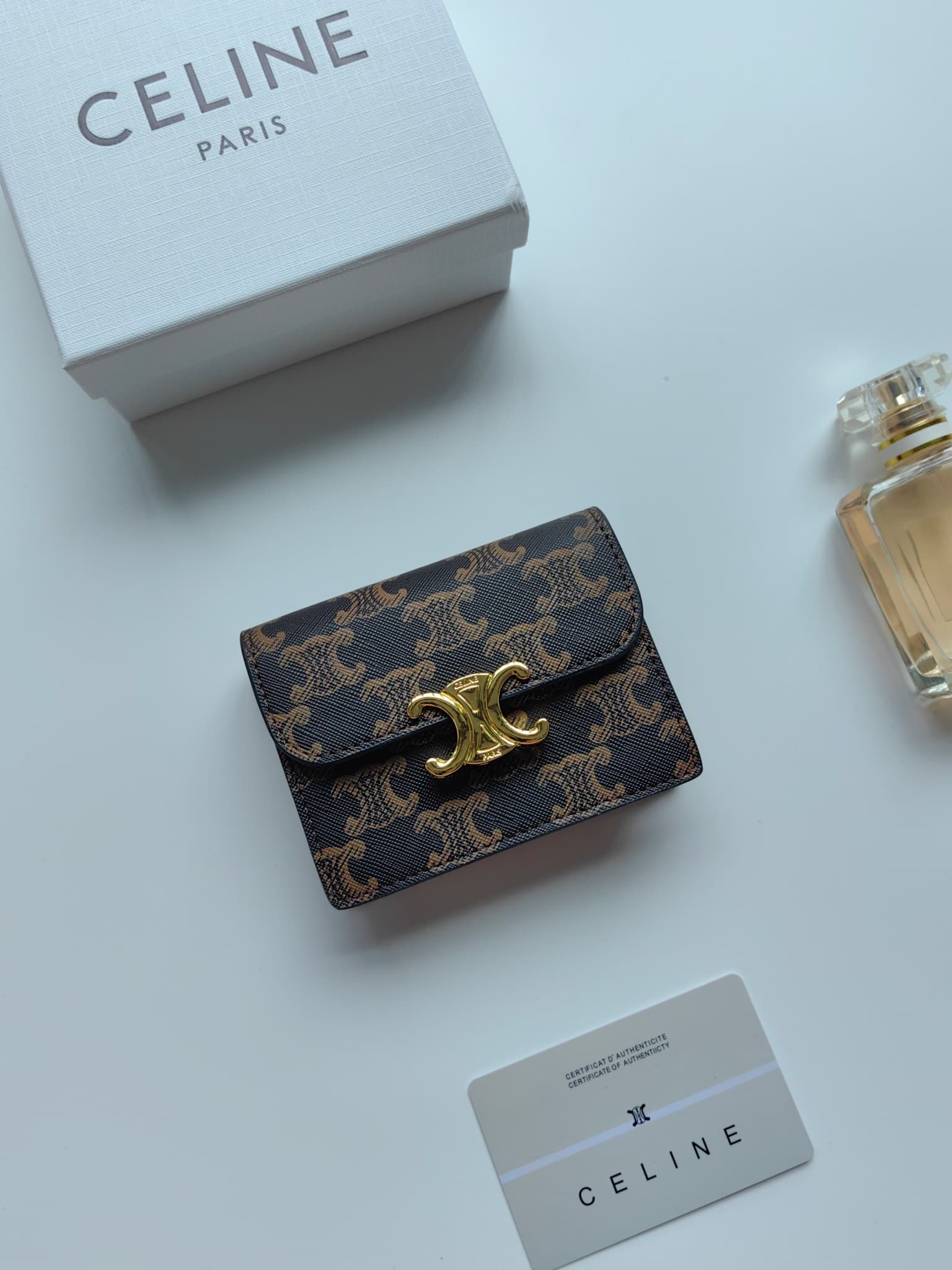 Celine Gold Wallet N063