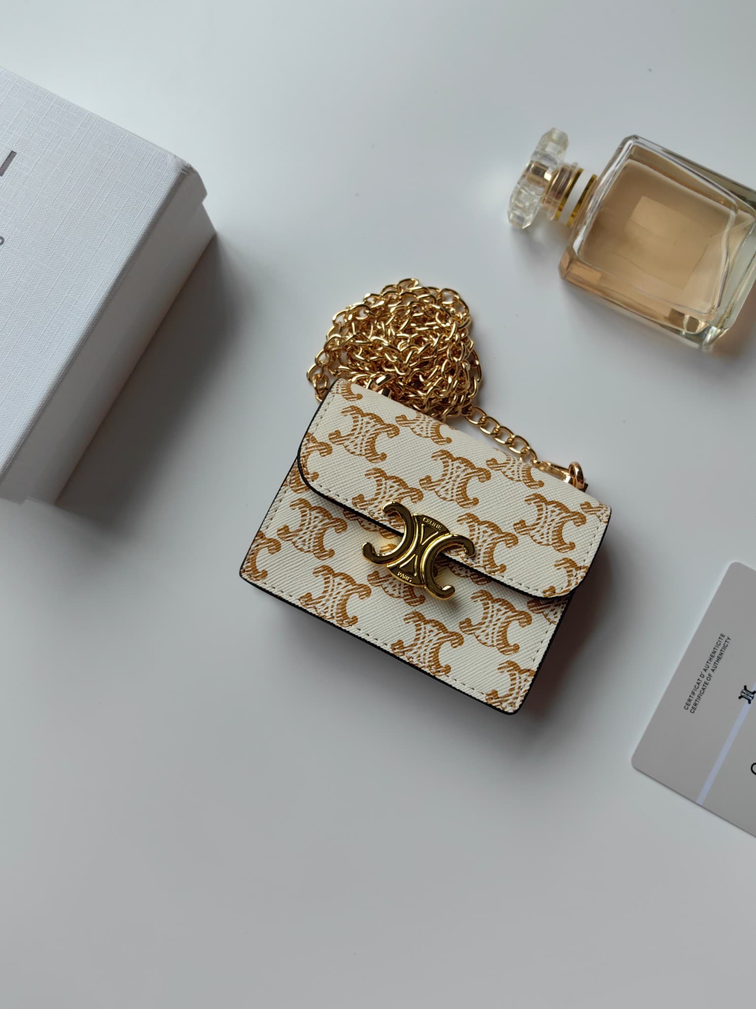 Celine Cream Crossbody Bag N062