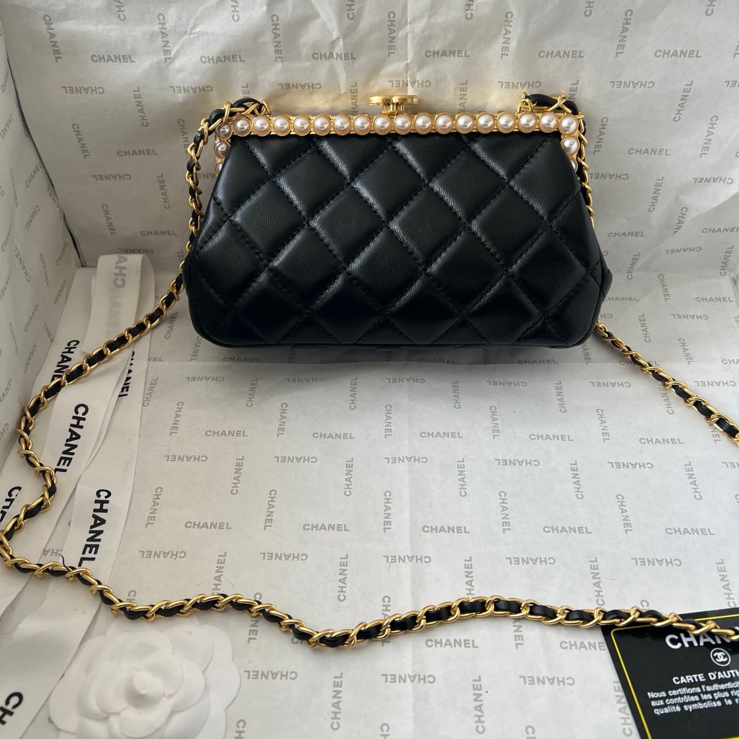 Chanel White Crossbody Bag 1266