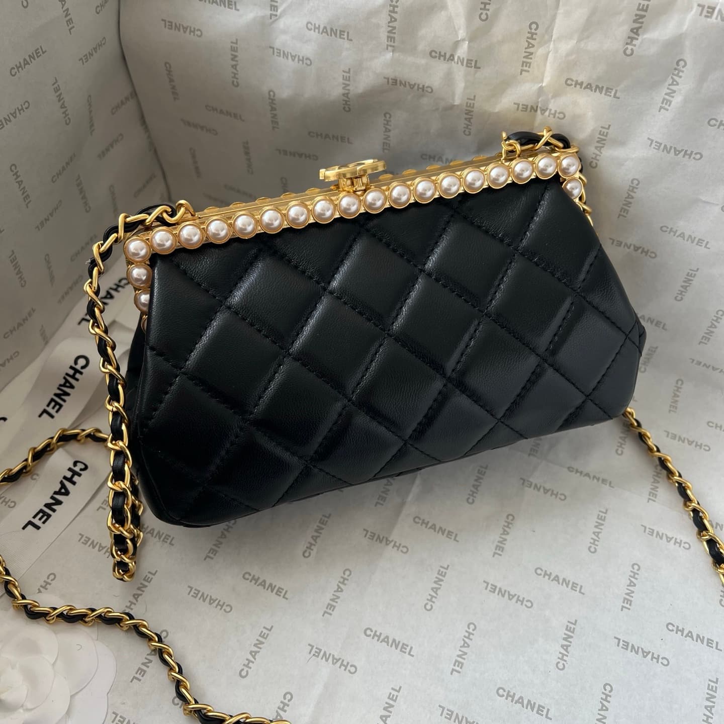 Chanel White Crossbody Bag 1266