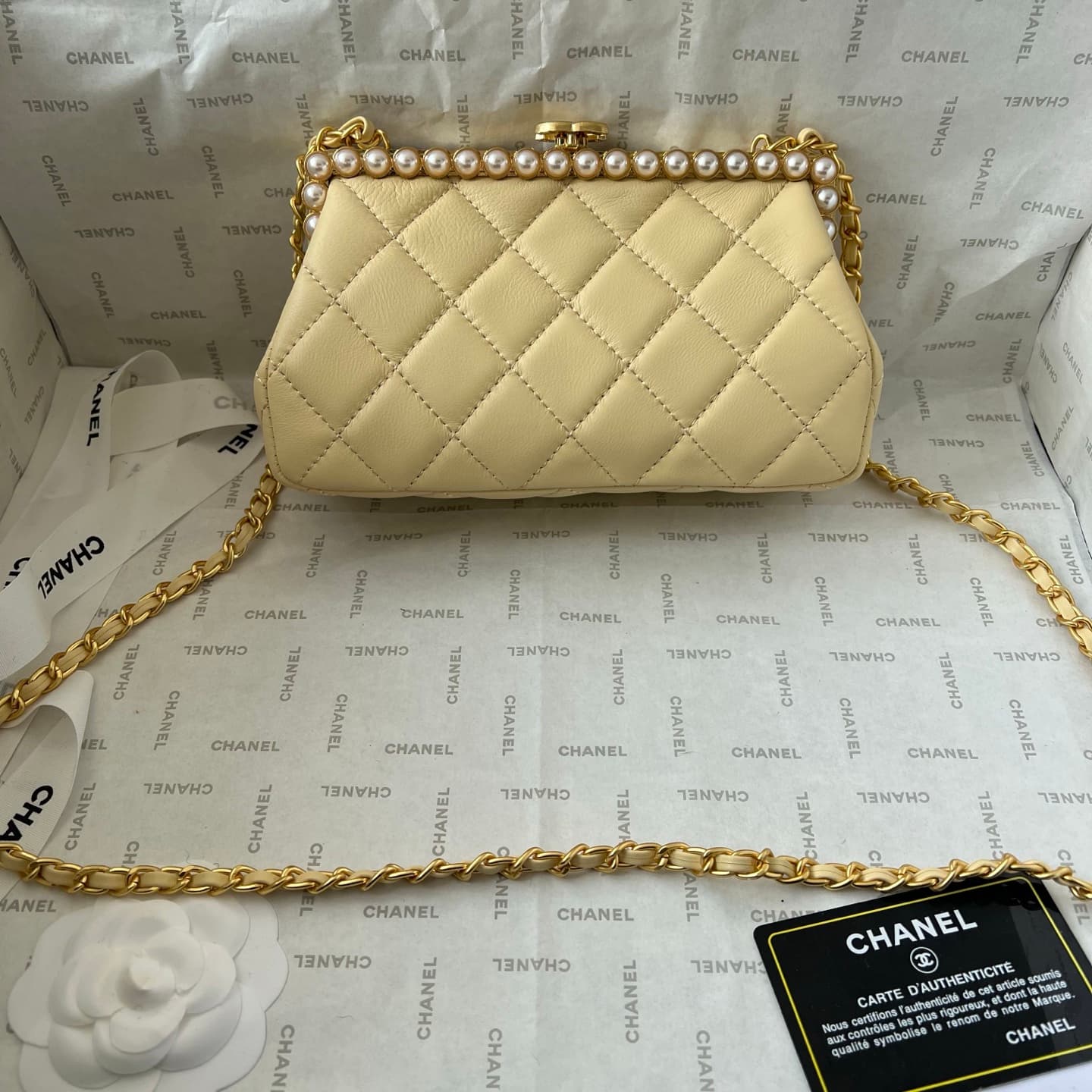 Chanel White Crossbody Bag 1266