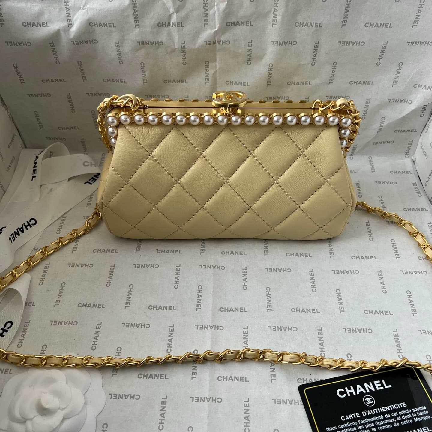 Chanel White Crossbody Bag 1266