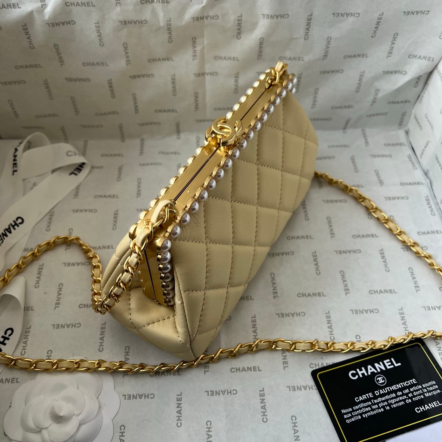 Chanel White Crossbody Bag 1266