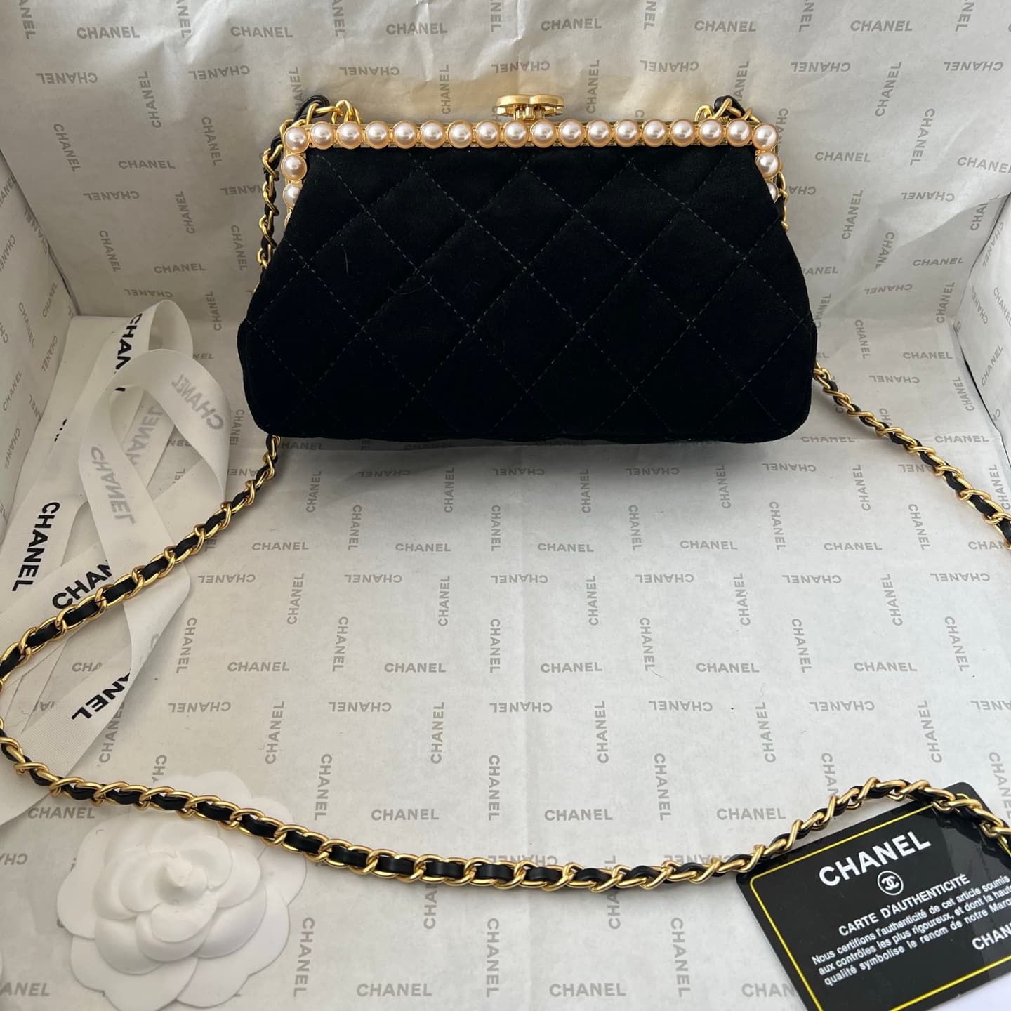 Chanel White Crossbody Bag 1266