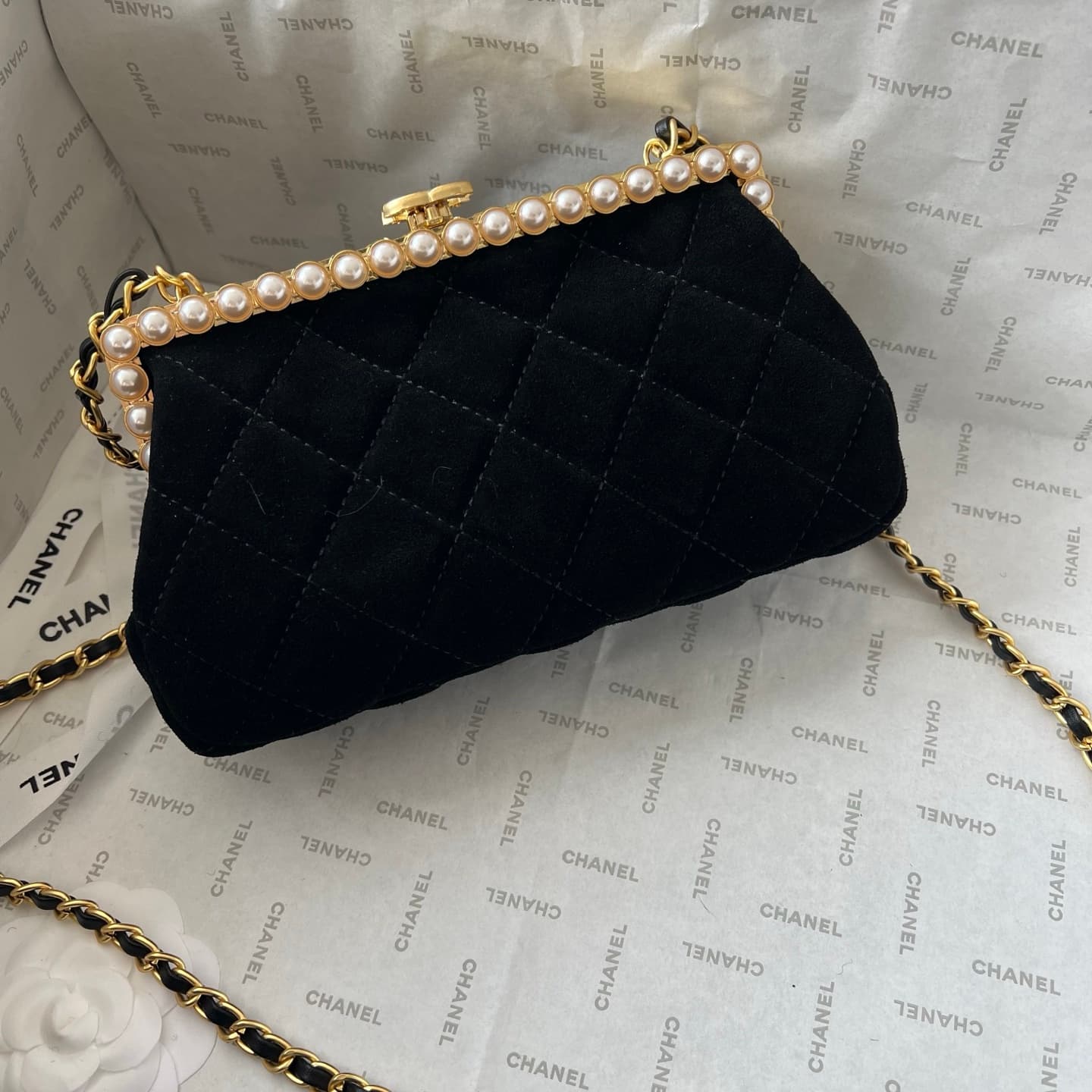 Chanel White Crossbody Bag 1266