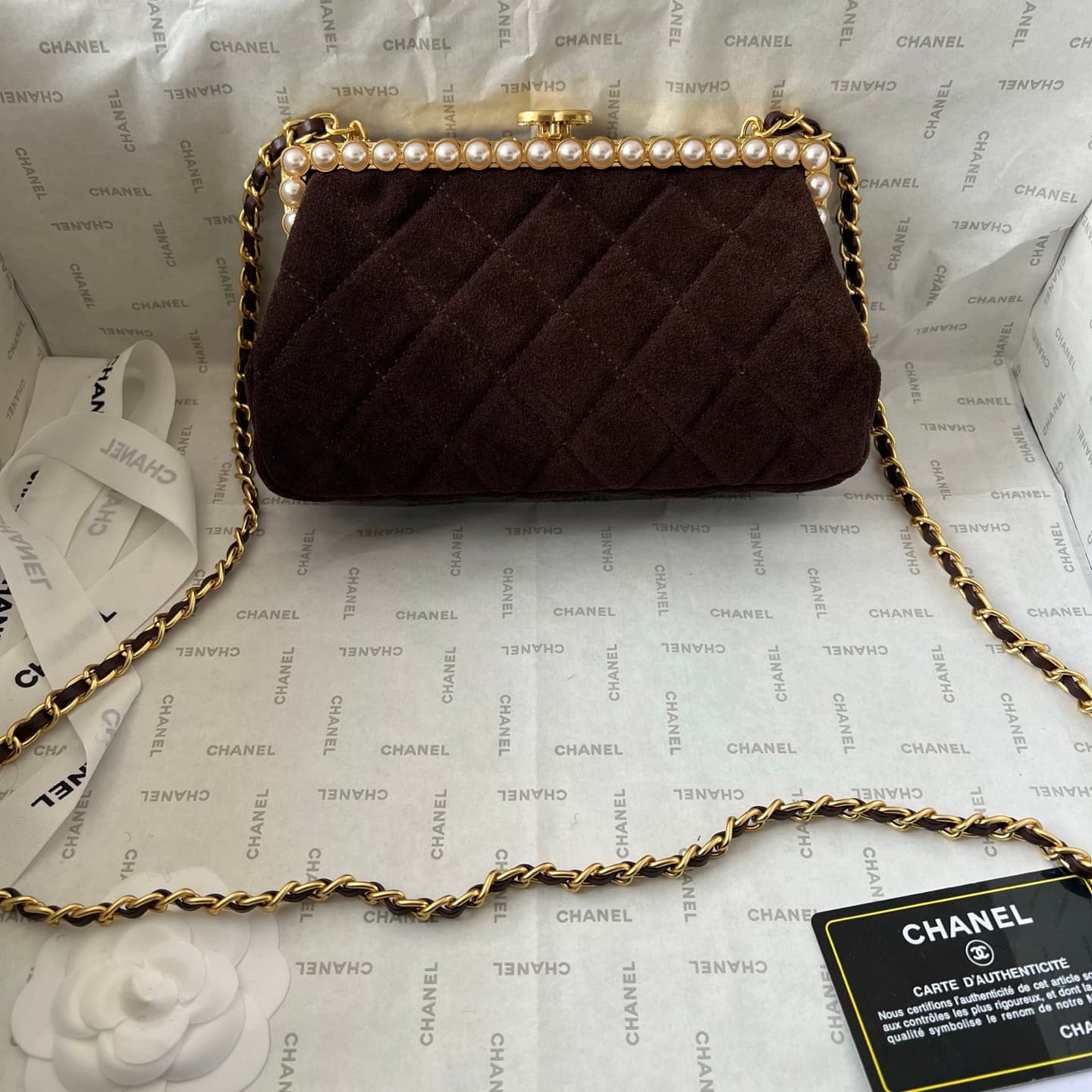 Chanel White Crossbody Bag 1266