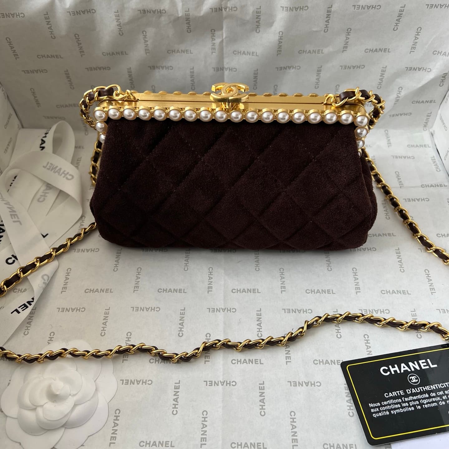 Chanel White Crossbody Bag 1266