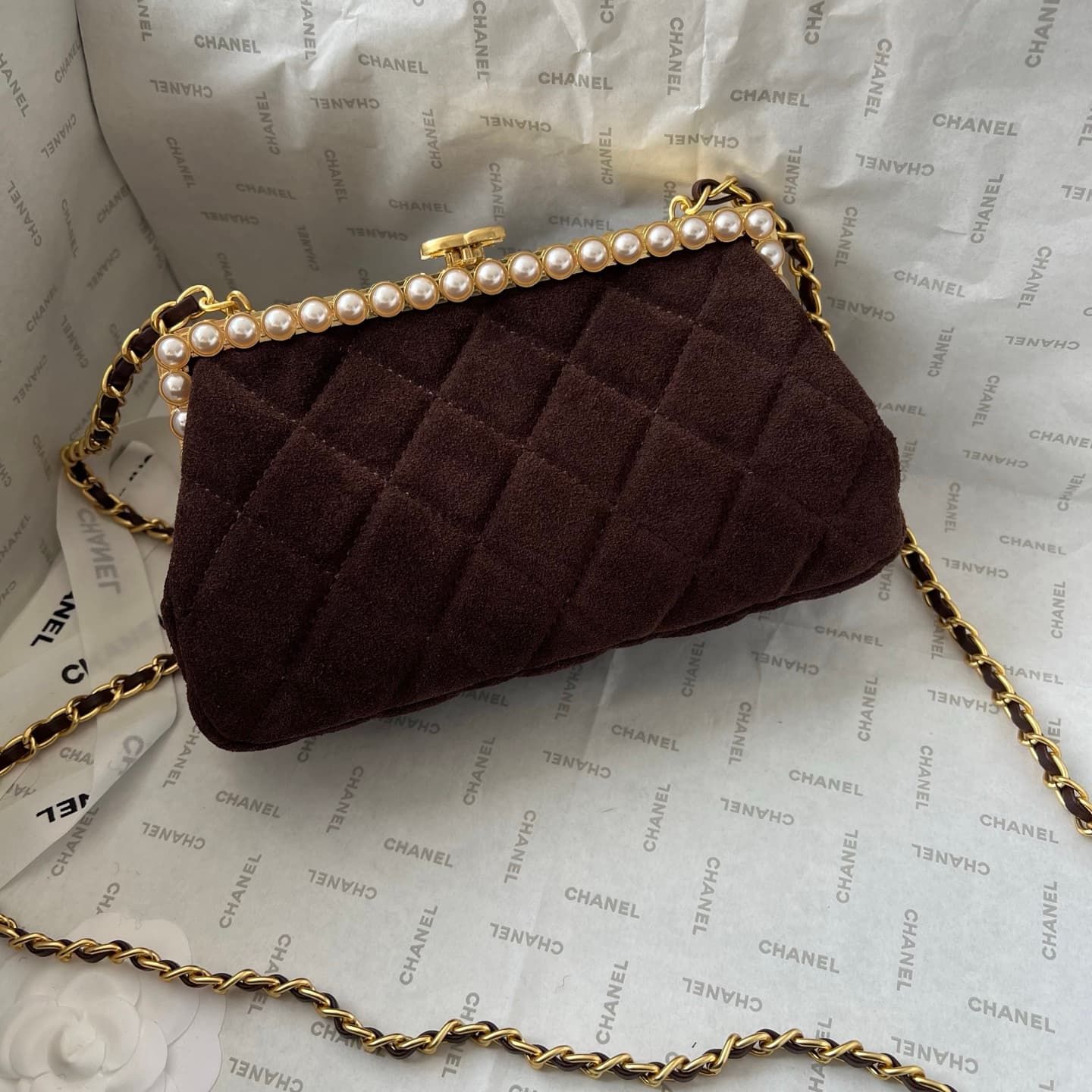 Chanel White Crossbody Bag 1266