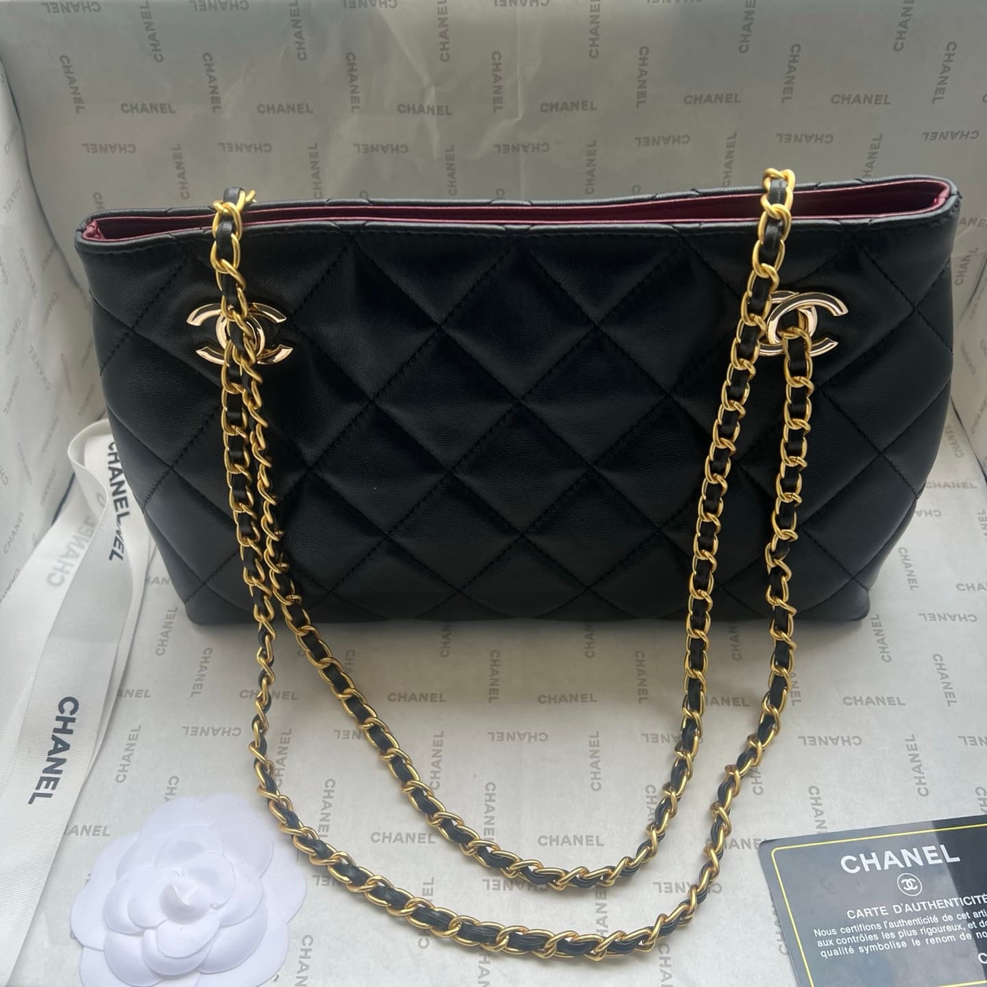 Chanel Gold Crossbody Bag 1276