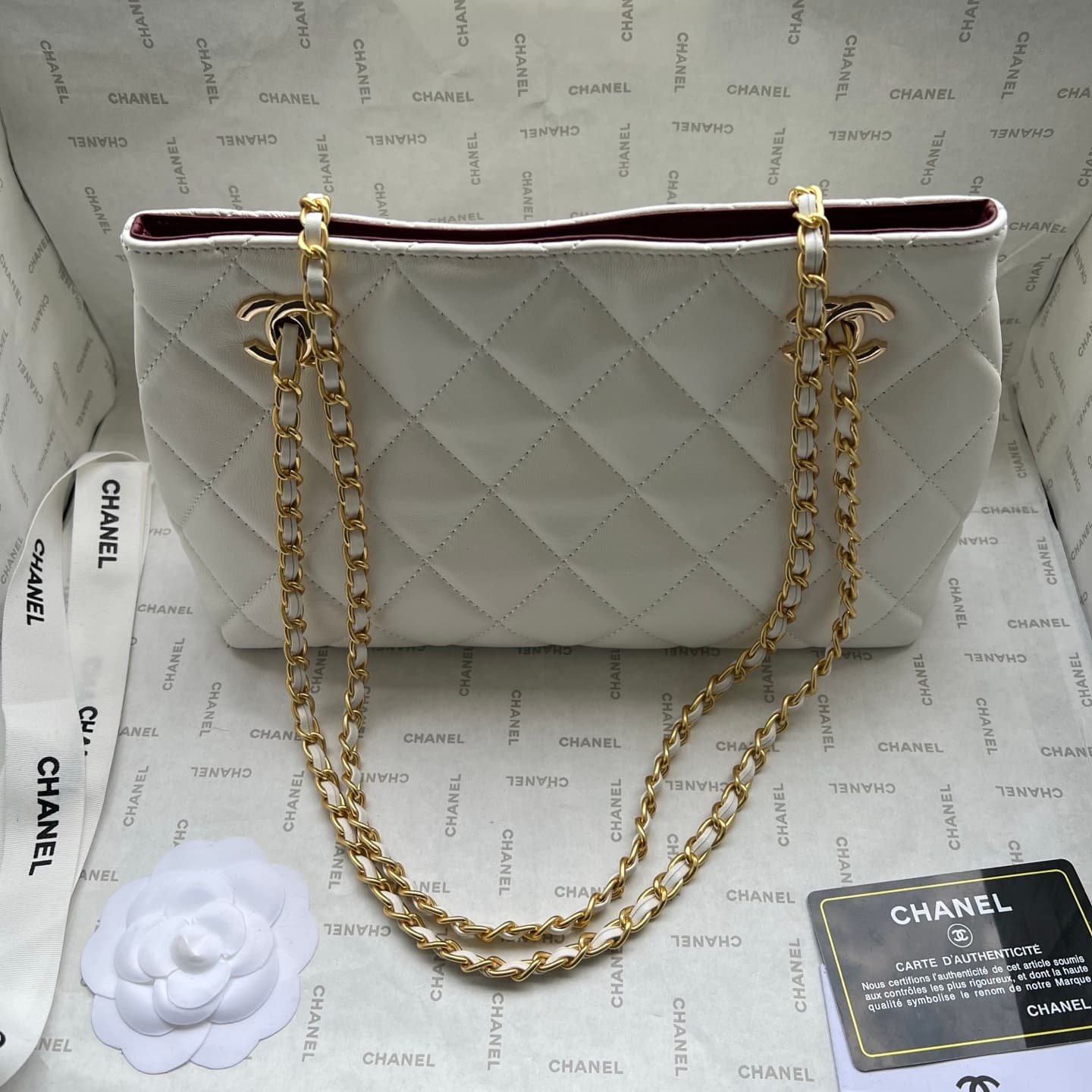 Chanel Gold Crossbody Bag 1276