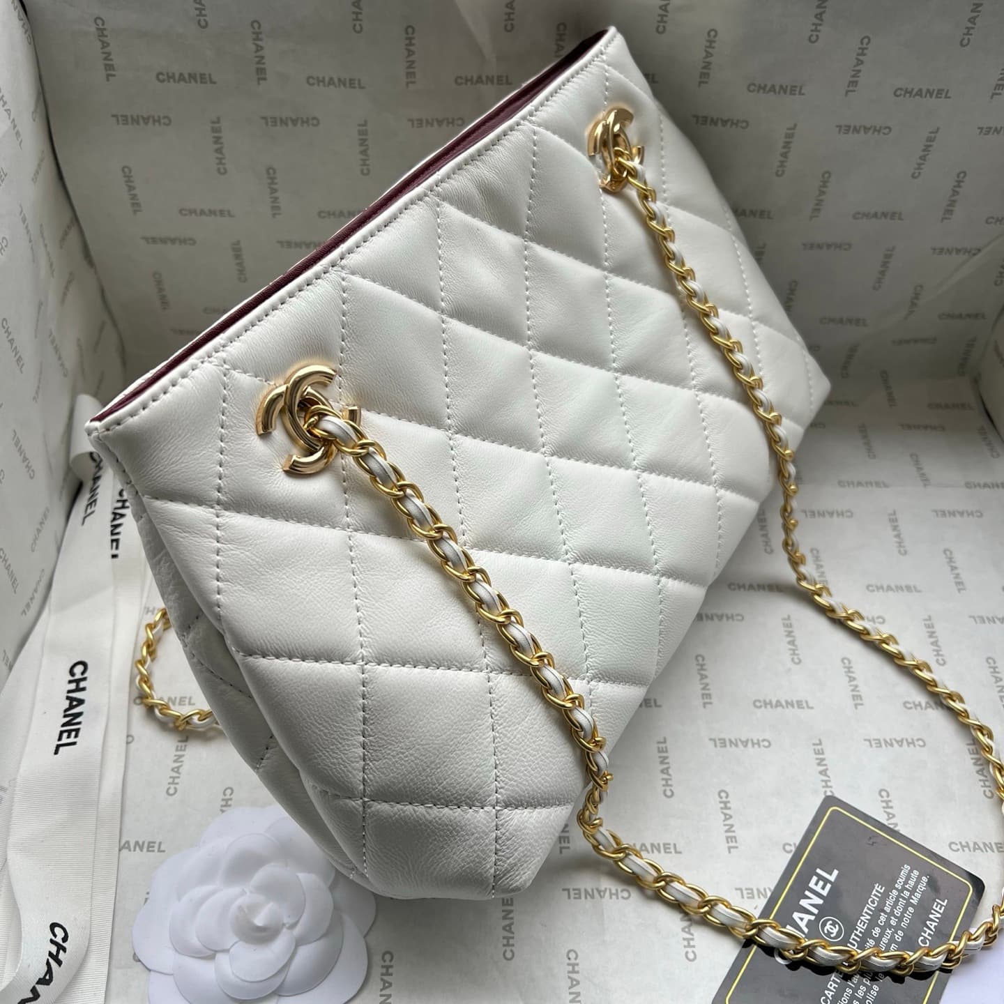 Chanel Gold Crossbody Bag 1276