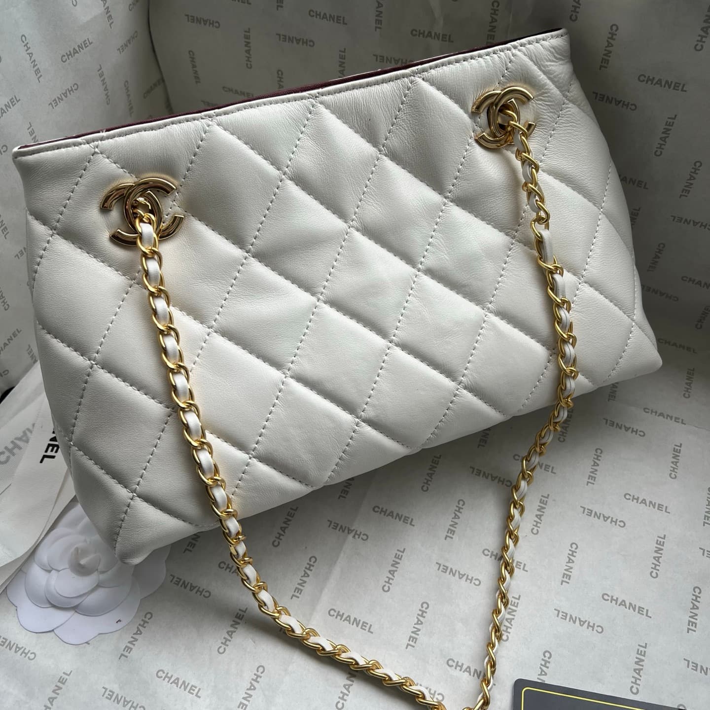 Chanel Gold Crossbody Bag 1276