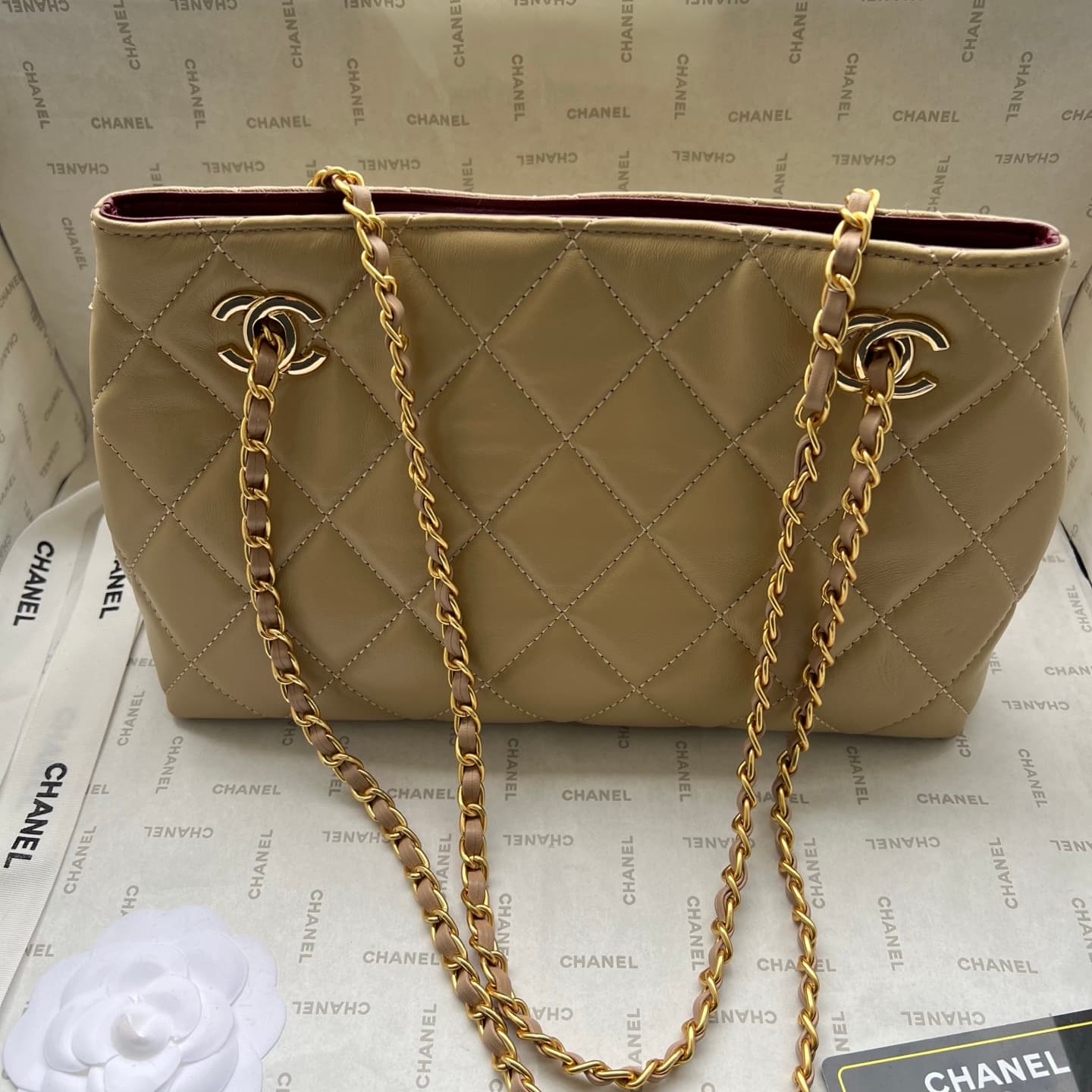 Chanel Gold Crossbody Bag 1276