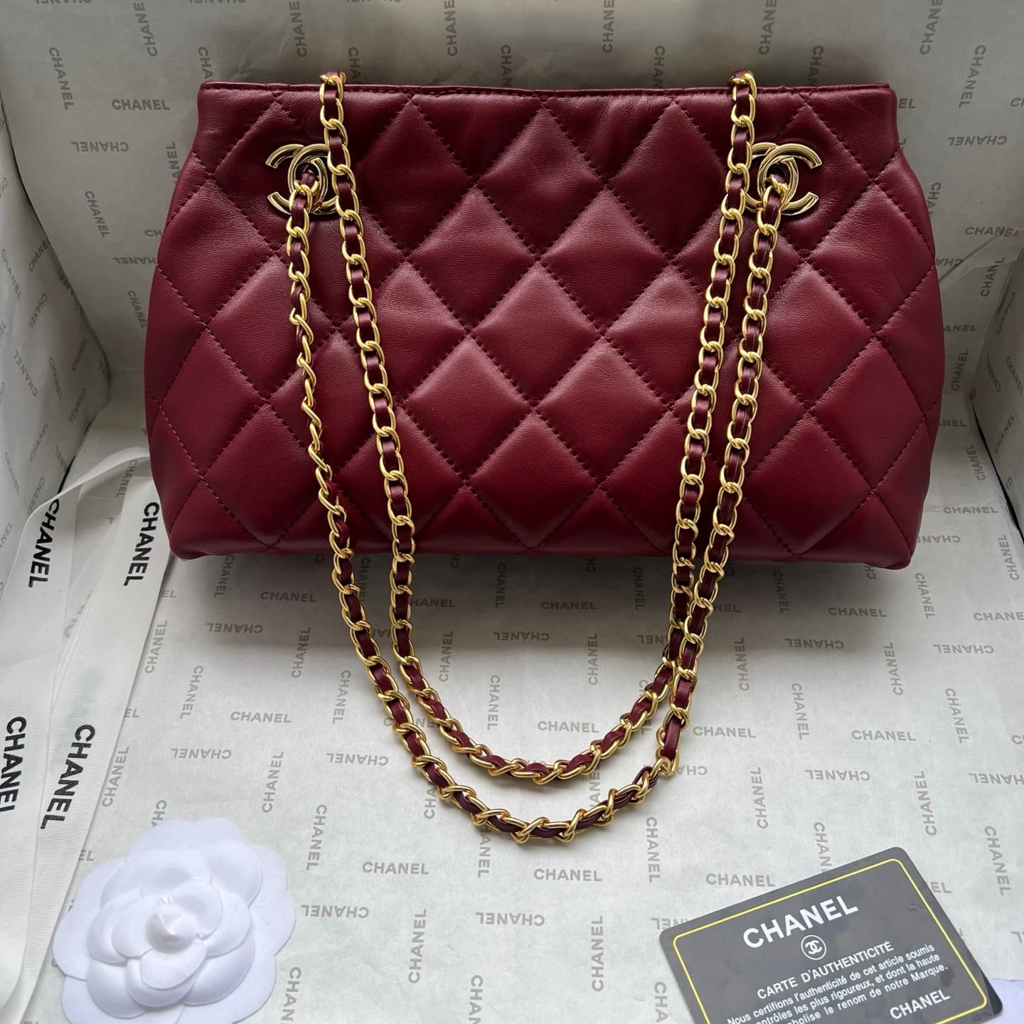 Chanel Gold Crossbody Bag 1276