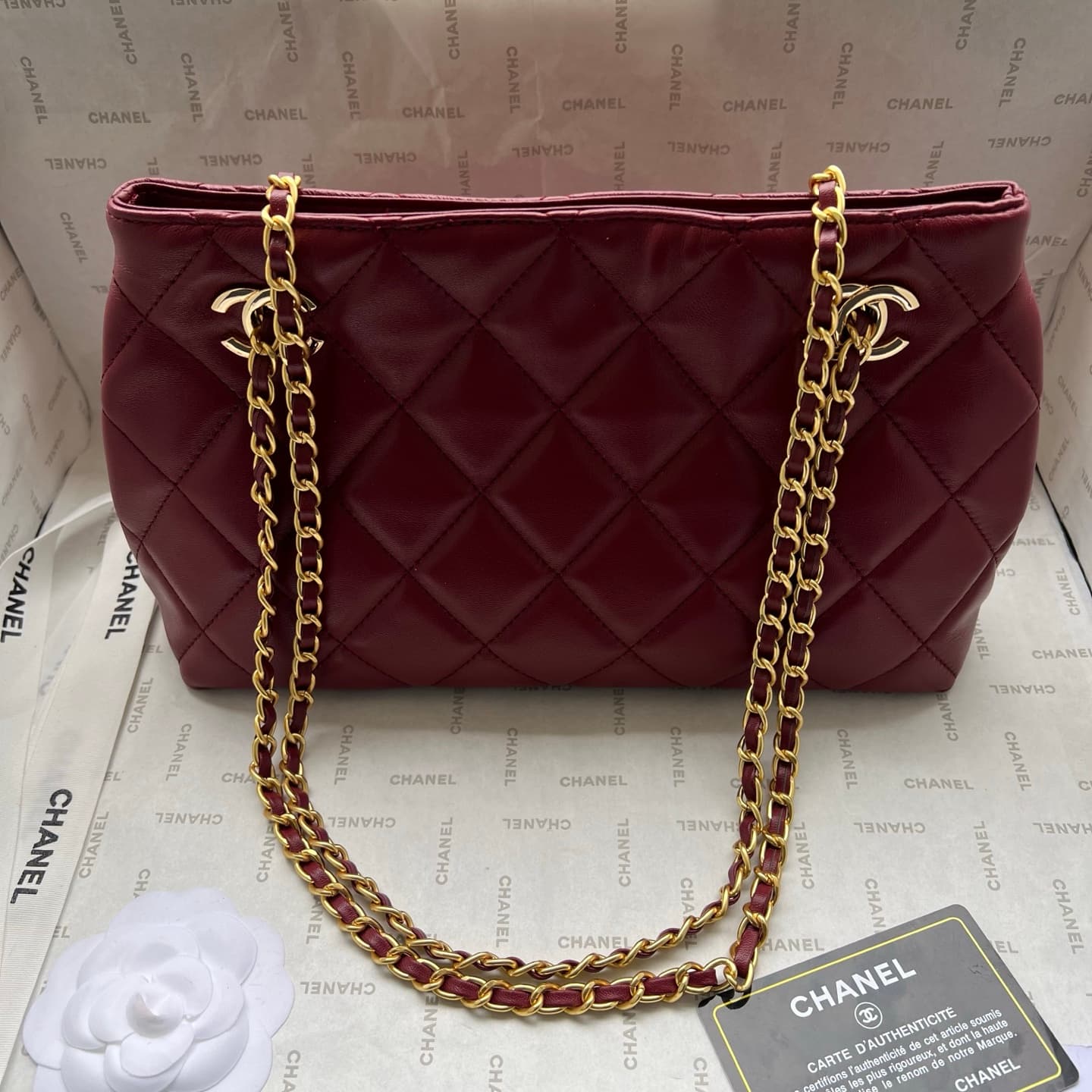 Chanel Gold Crossbody Bag 1276
