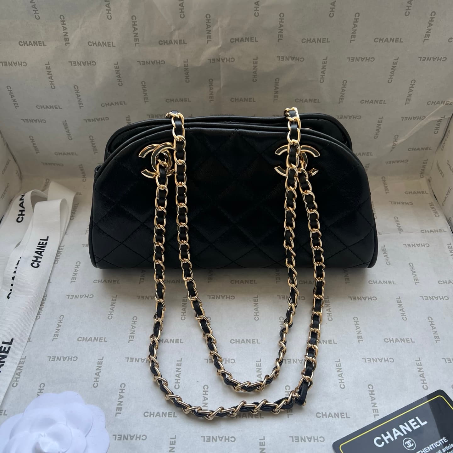 Chanel Gold Crossbody Bag 1277