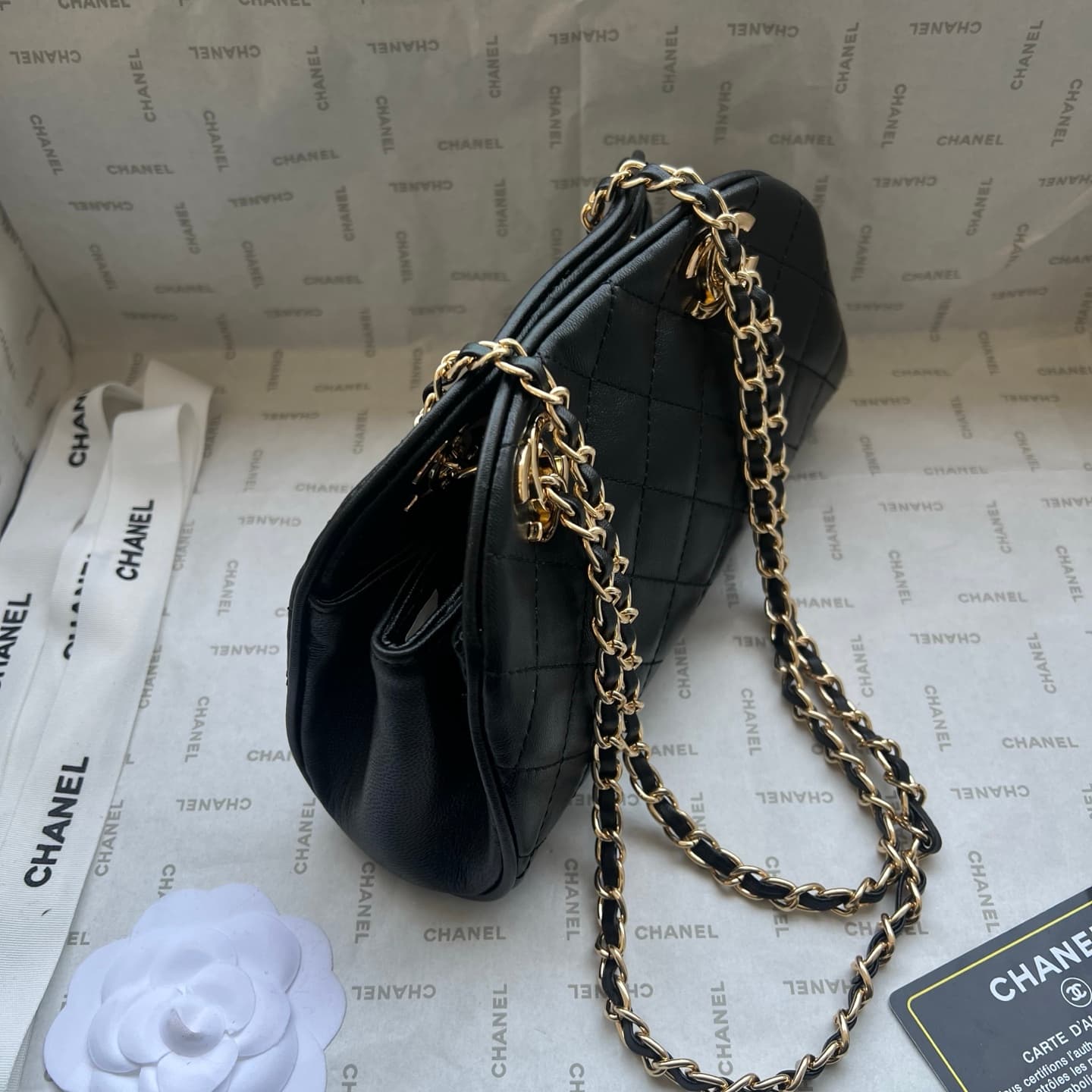 Chanel Gold Crossbody Bag 1277
