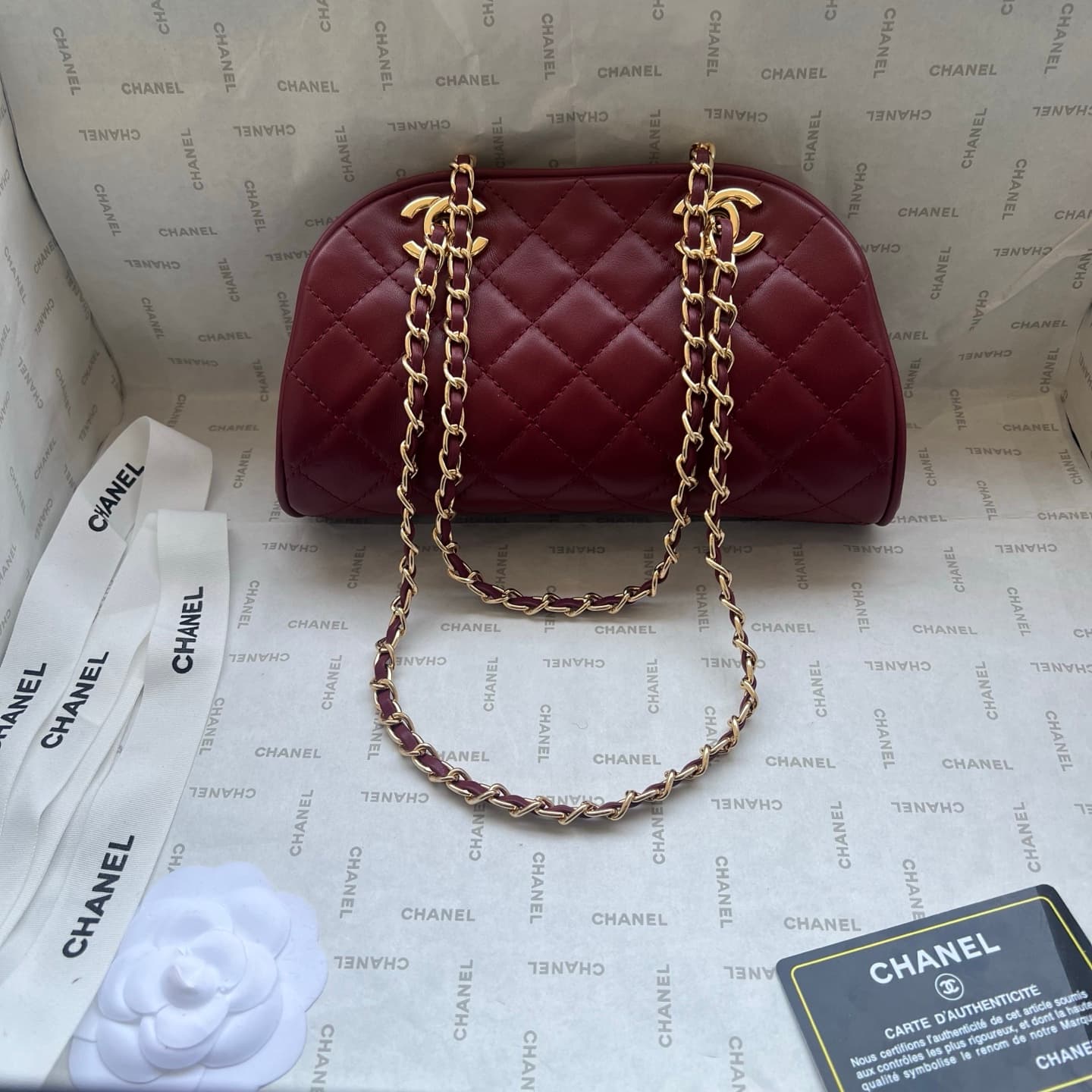 Chanel Gold Crossbody Bag 1277