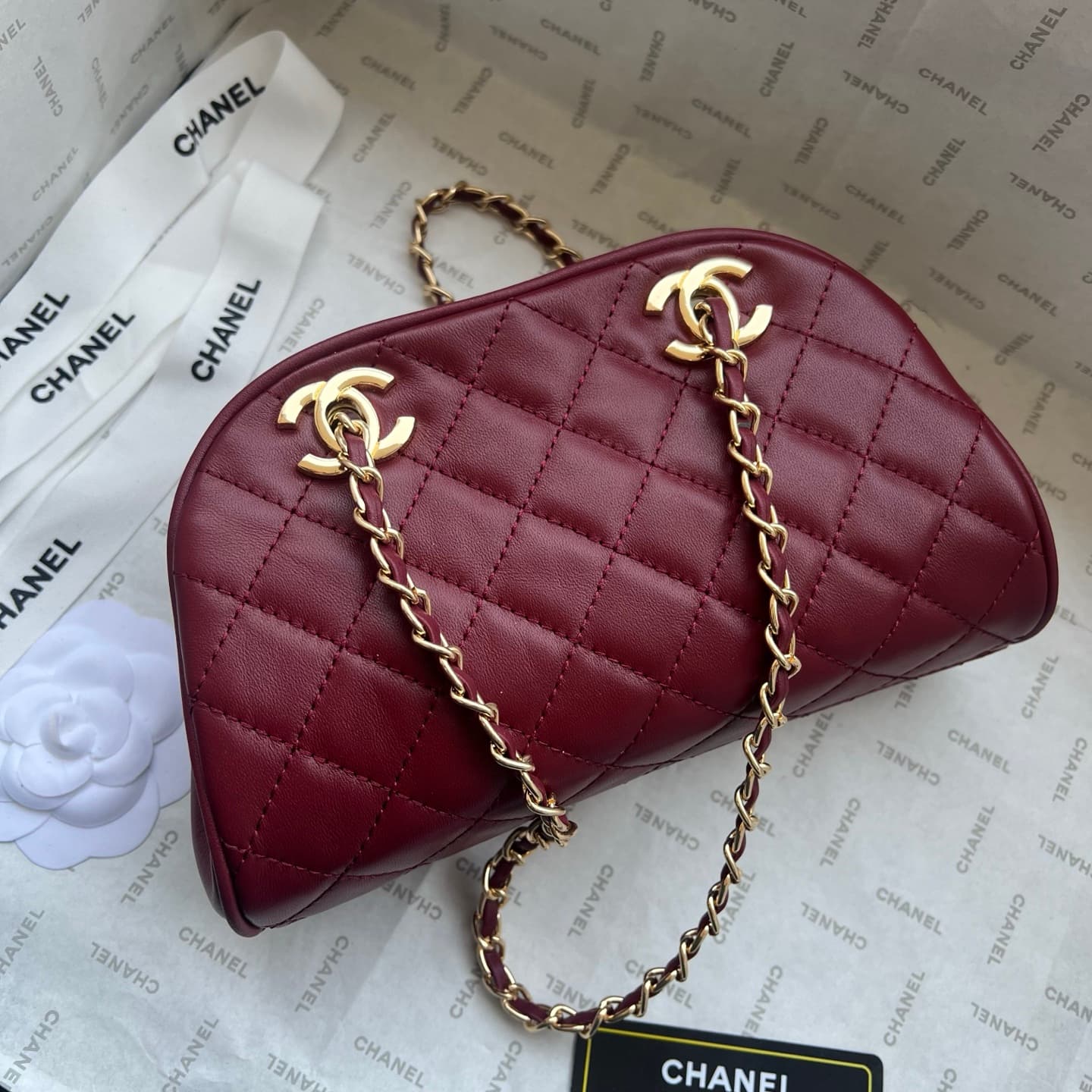 Chanel Gold Crossbody Bag 1277