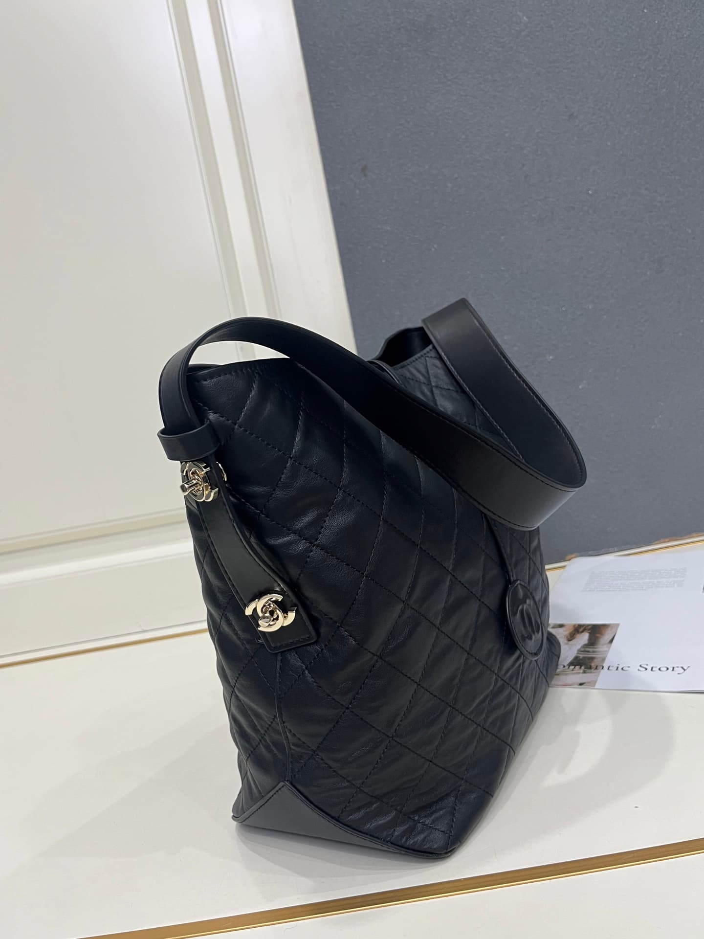 Chanel Gold Crossbody Bag 1A036