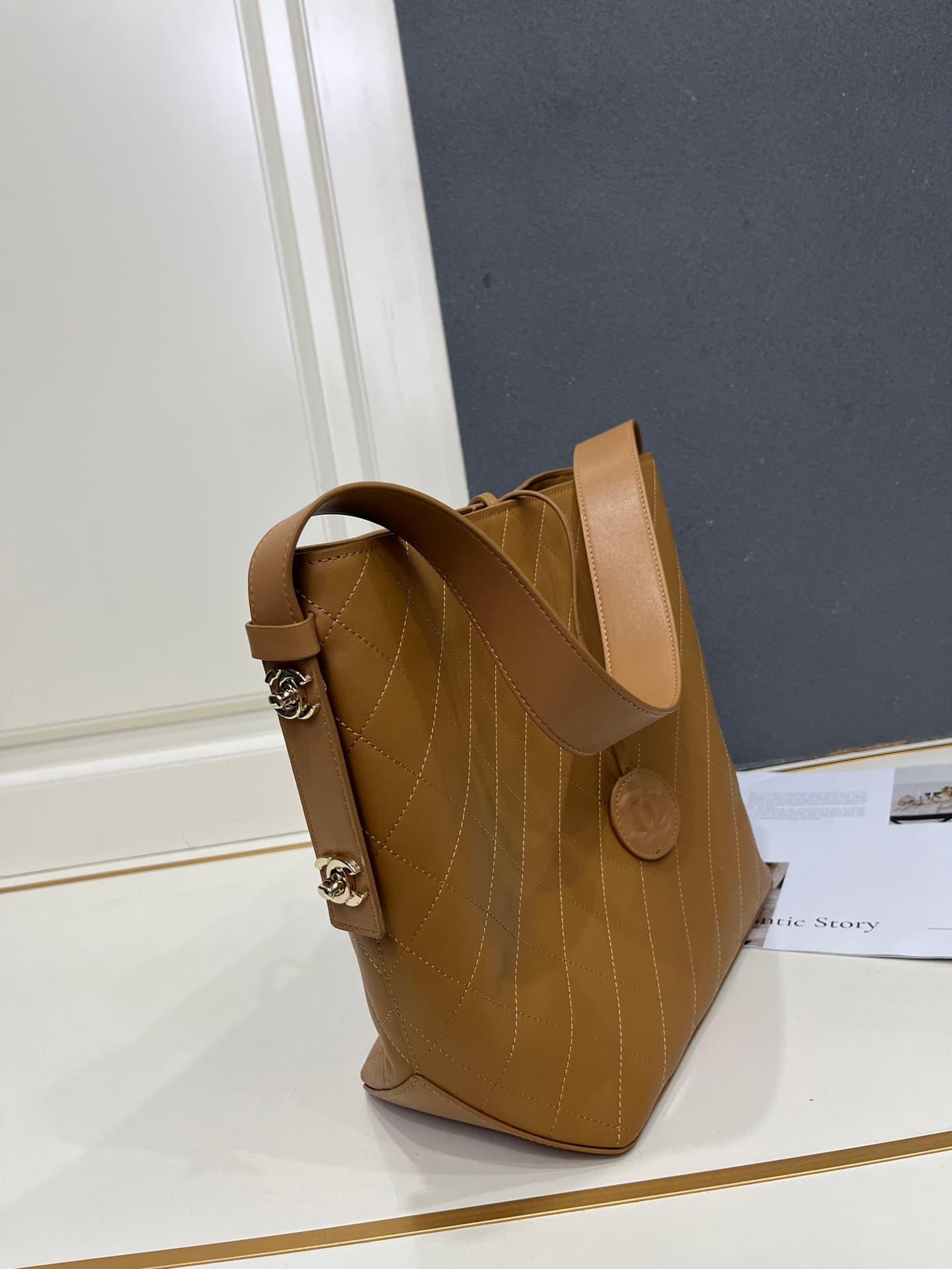 Chanel Gold Crossbody Bag 1A036