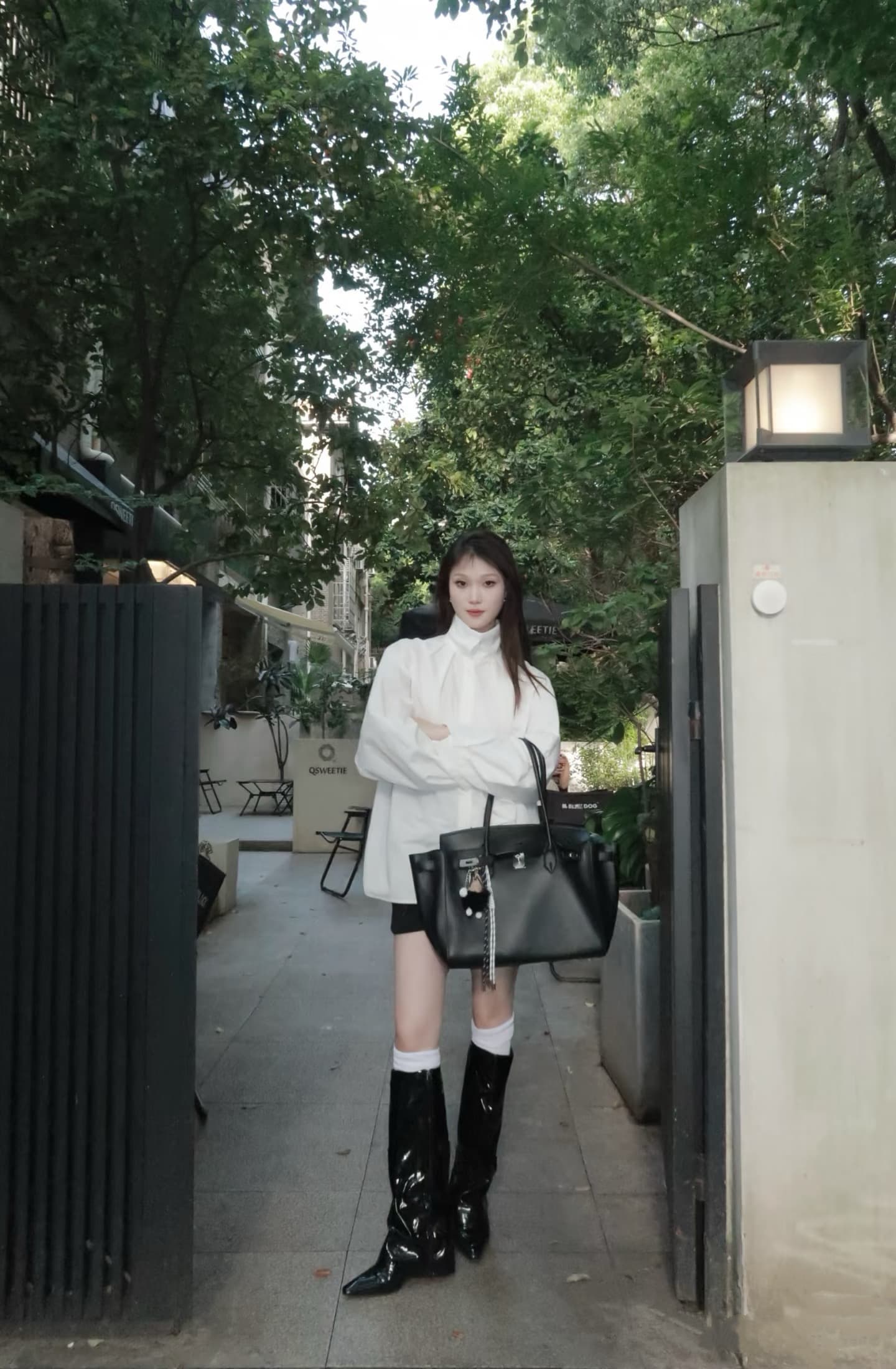 Hermes Silver Tote Bag