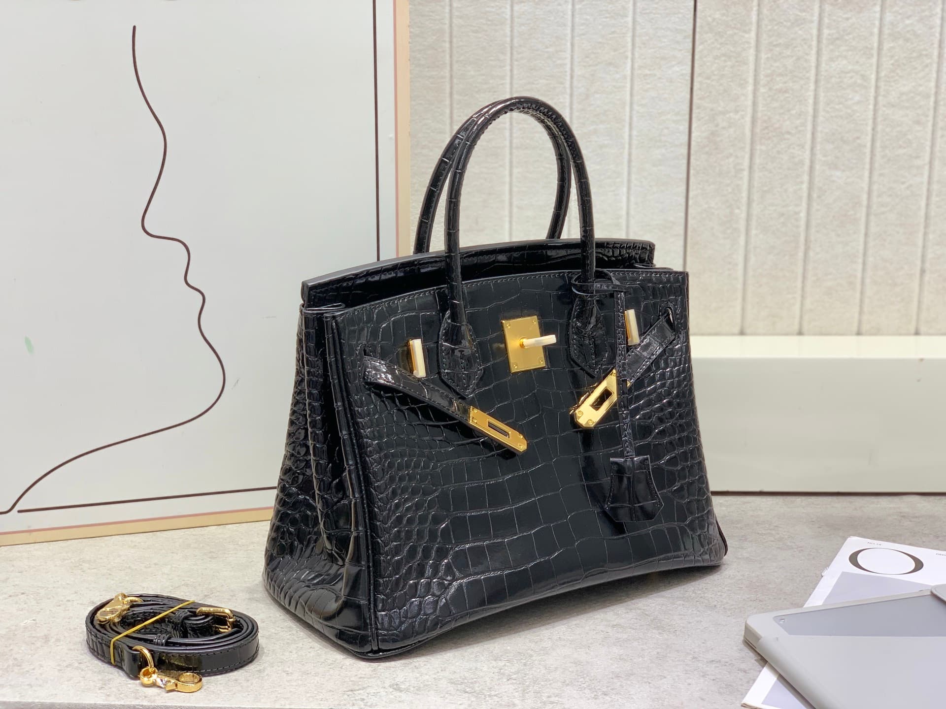 Hermes Gold Bag