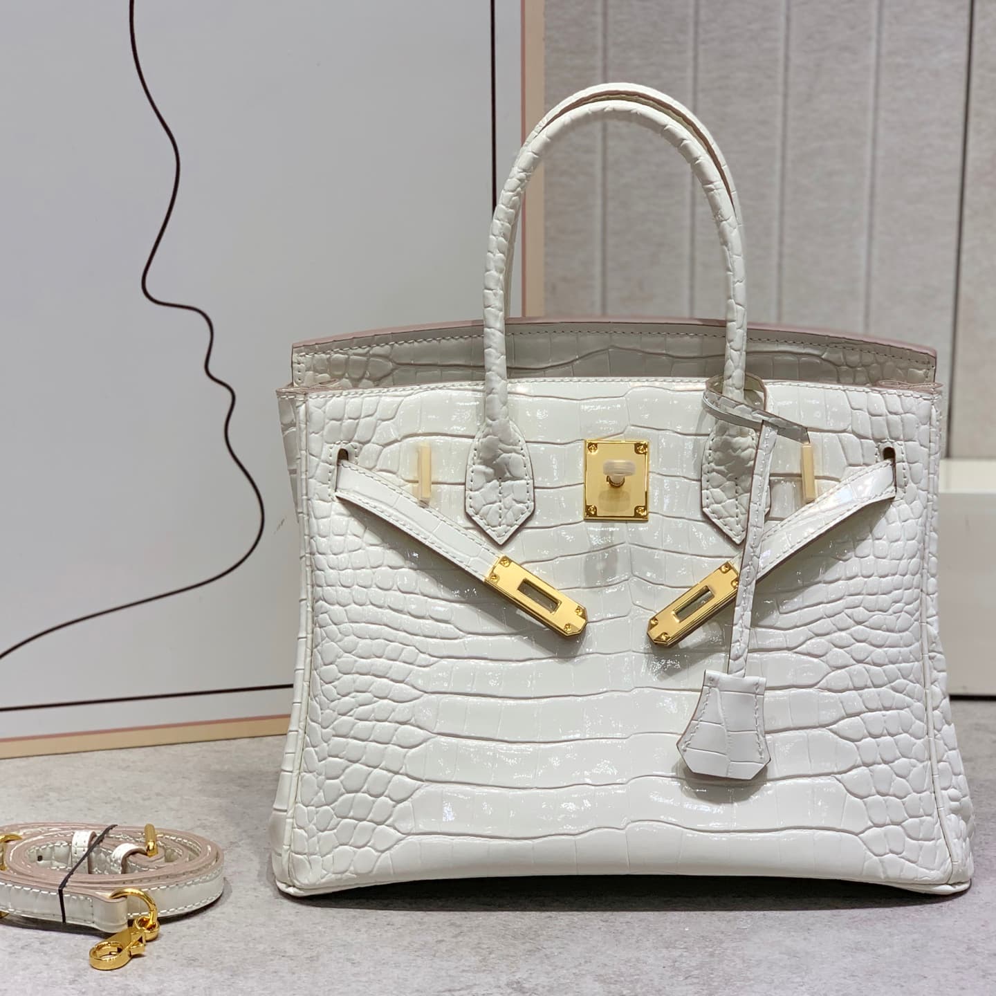 Hermes Gold Bag