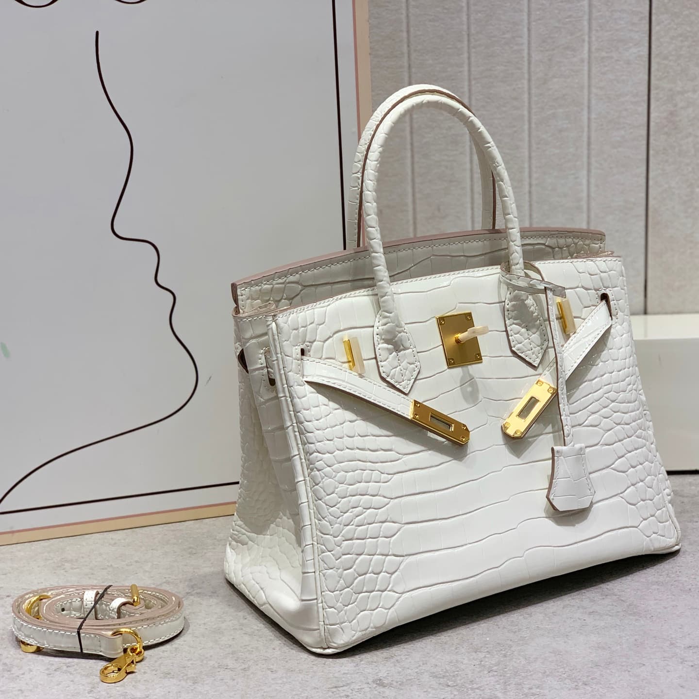 Hermes Gold Bag