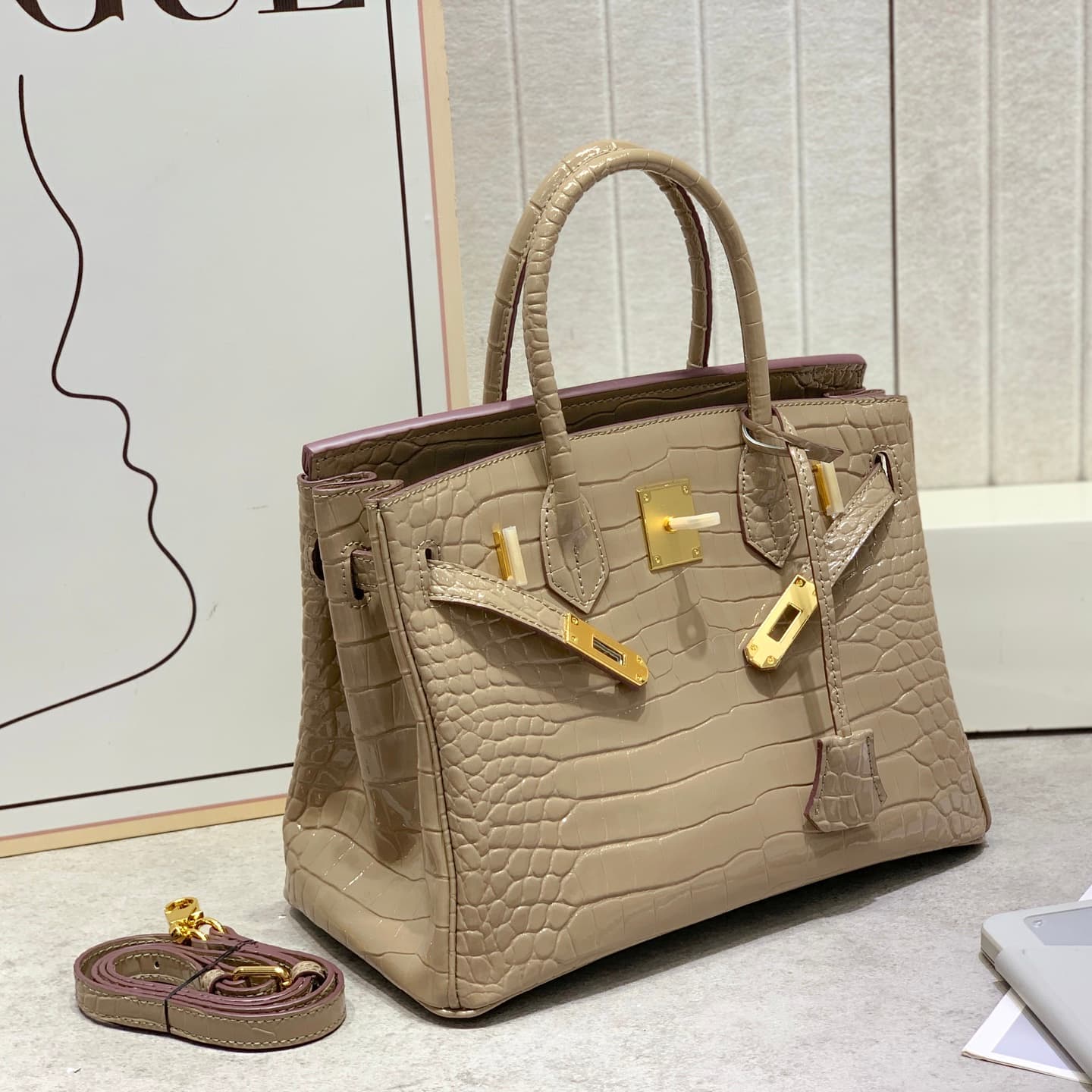 Hermes Gold Bag