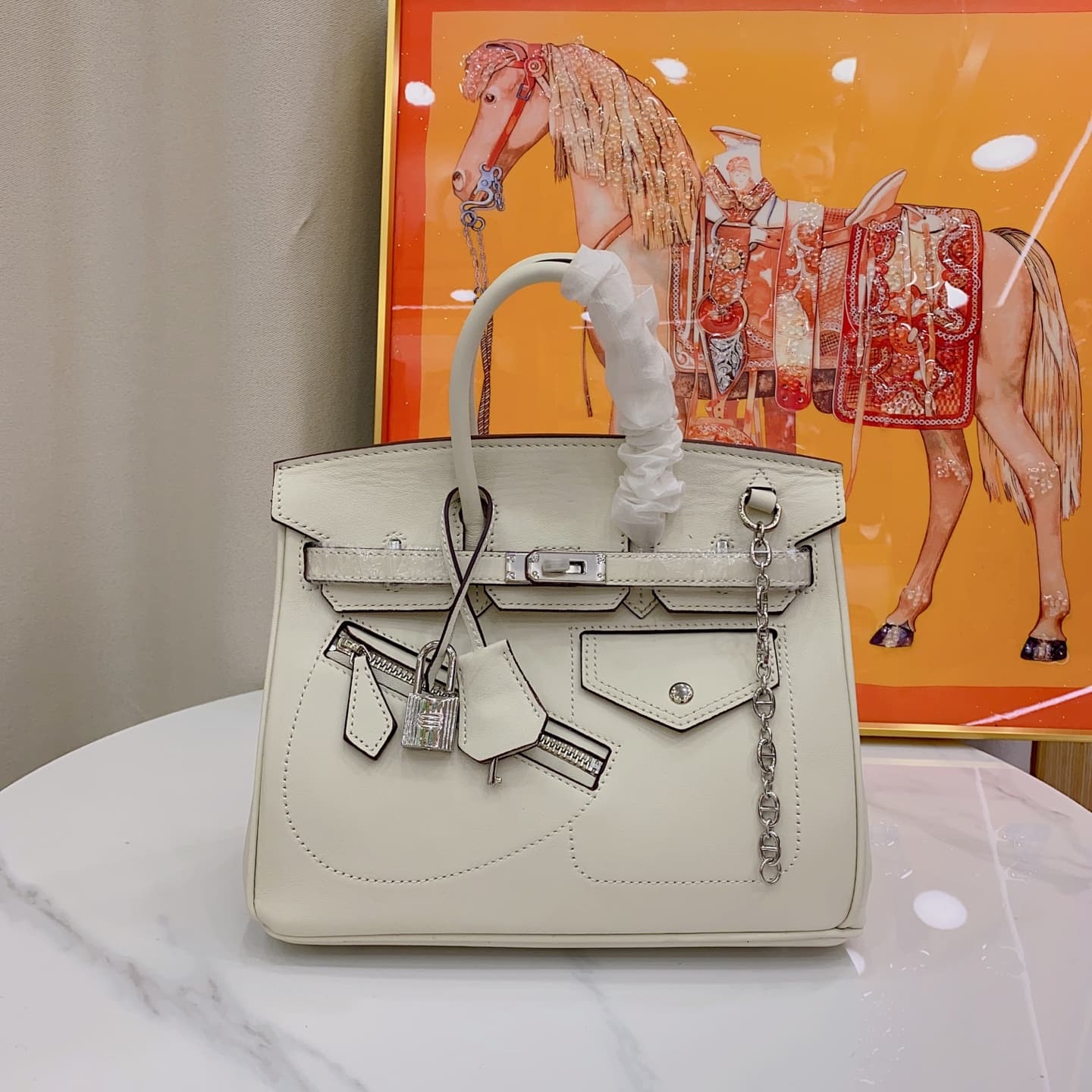 Hermes White Accessory