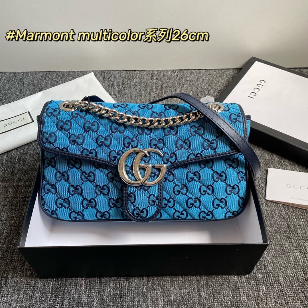 Gucci Blue Medium Bag 443497