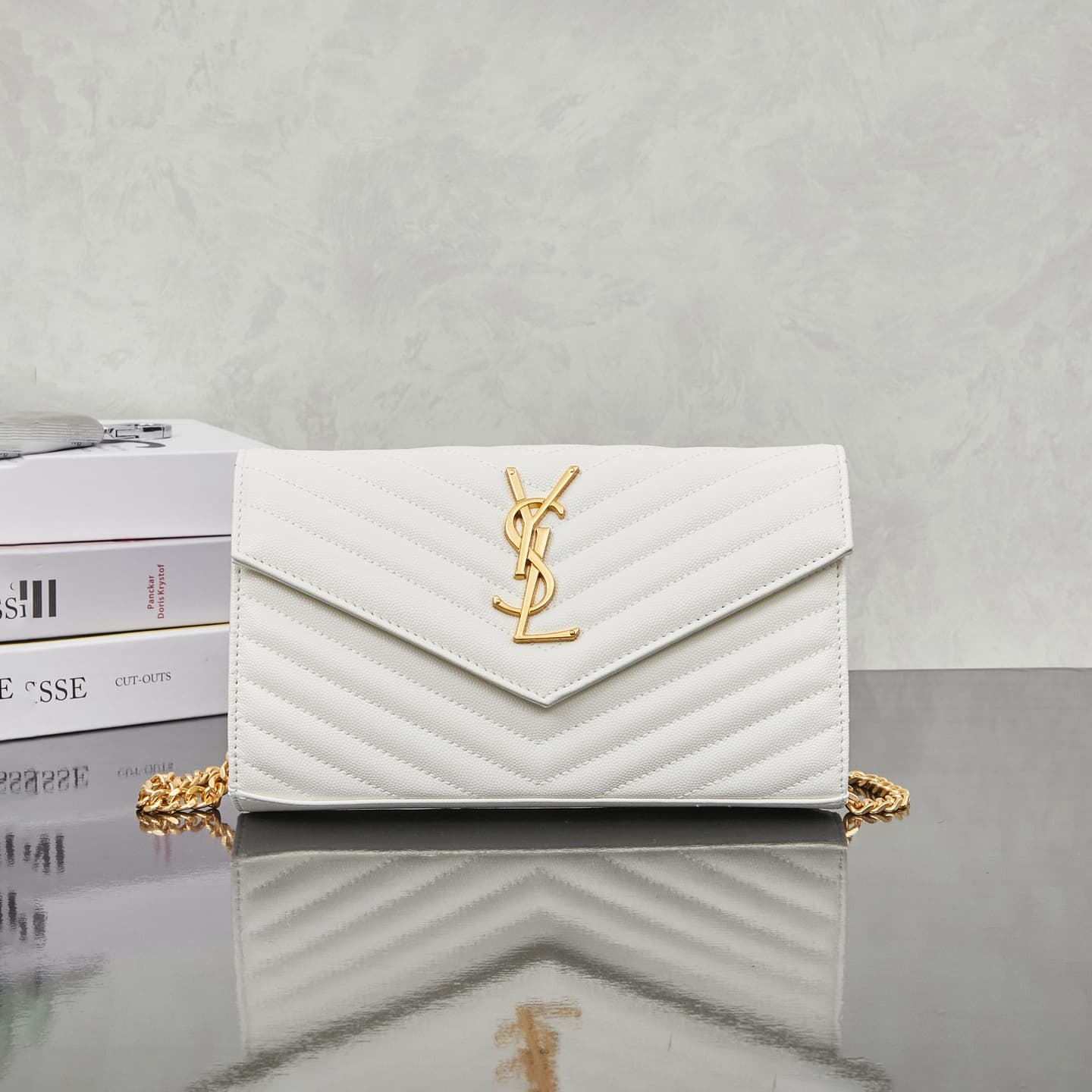 Saint Laurent Gold Bag 18555