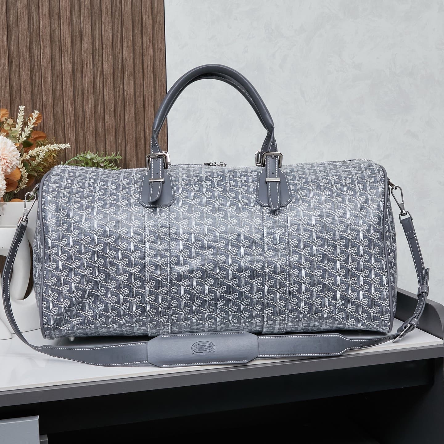 Goyard Grey Medium Crossbody Bag