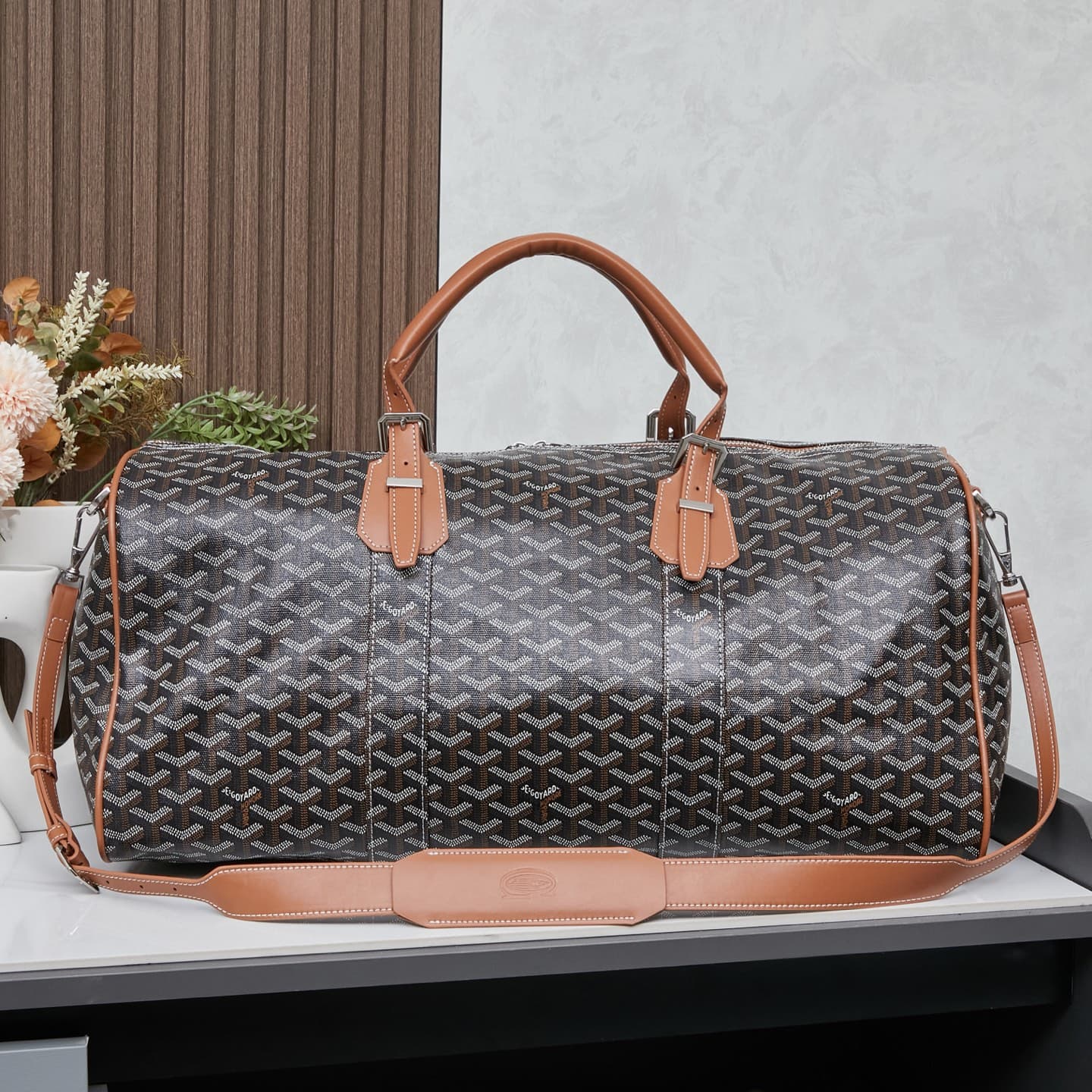 Goyard Grey Medium Crossbody Bag