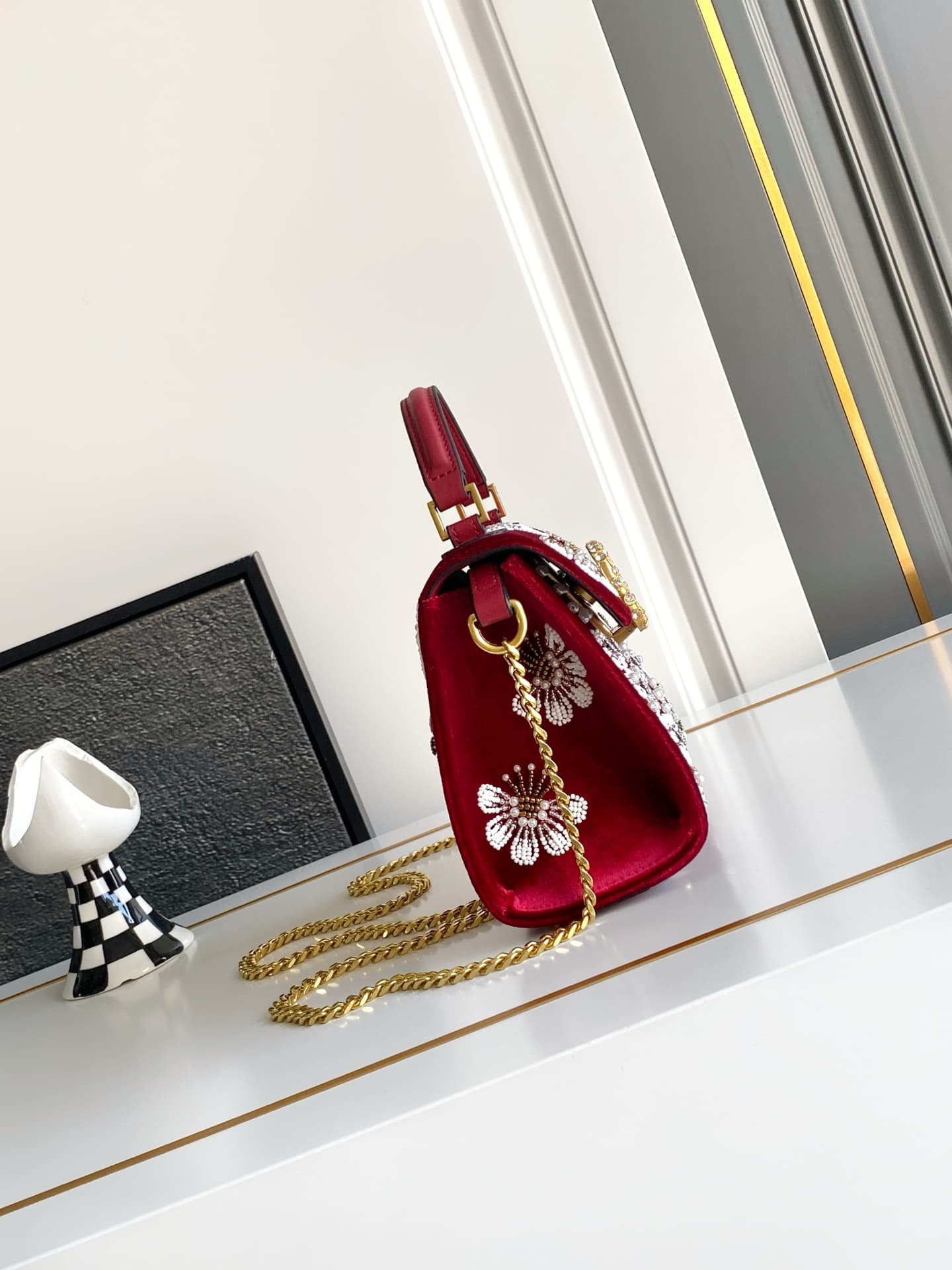 Valentino Gold Crossbody Bag 9950
