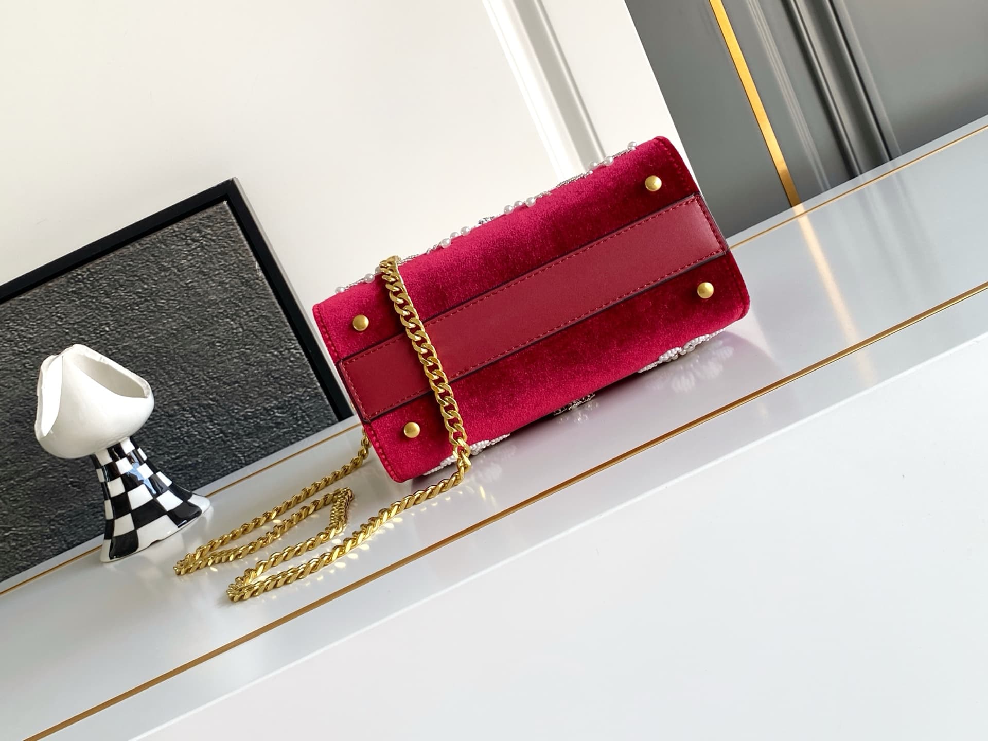 Valentino Gold Crossbody Bag 9950