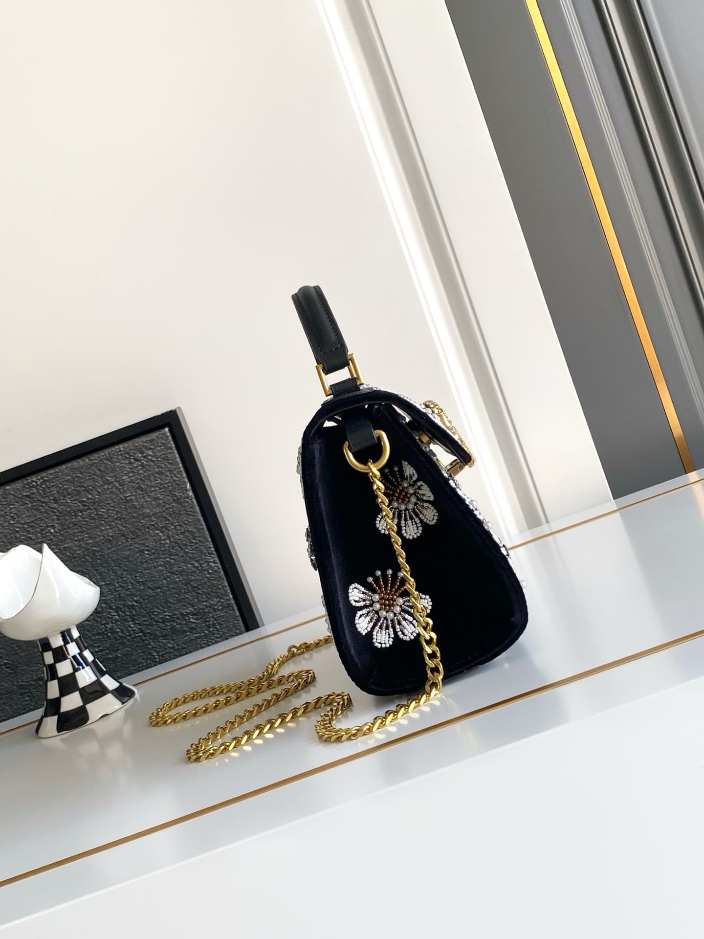 Valentino Gold Crossbody Bag 9950
