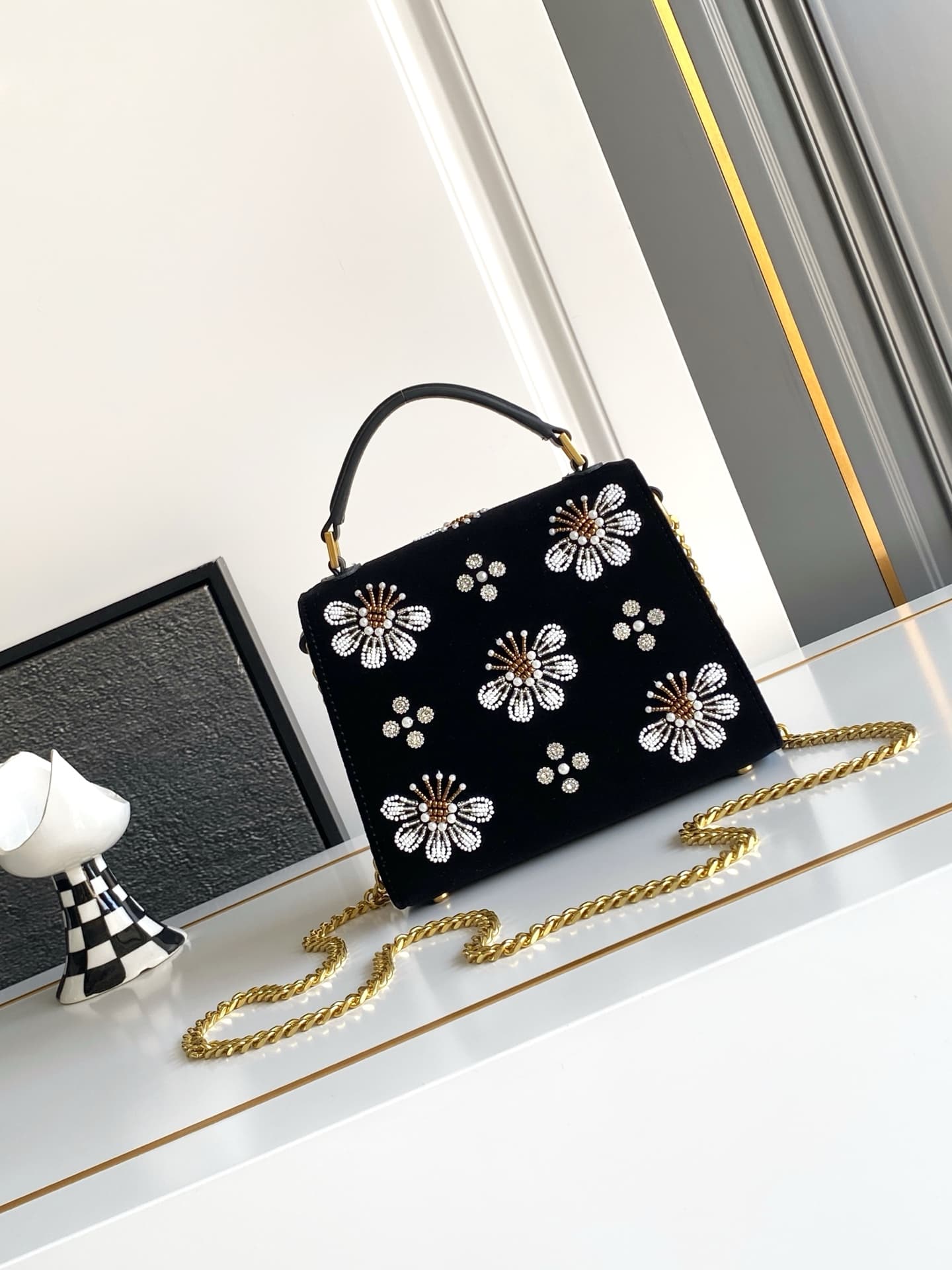 Valentino Gold Crossbody Bag 9950