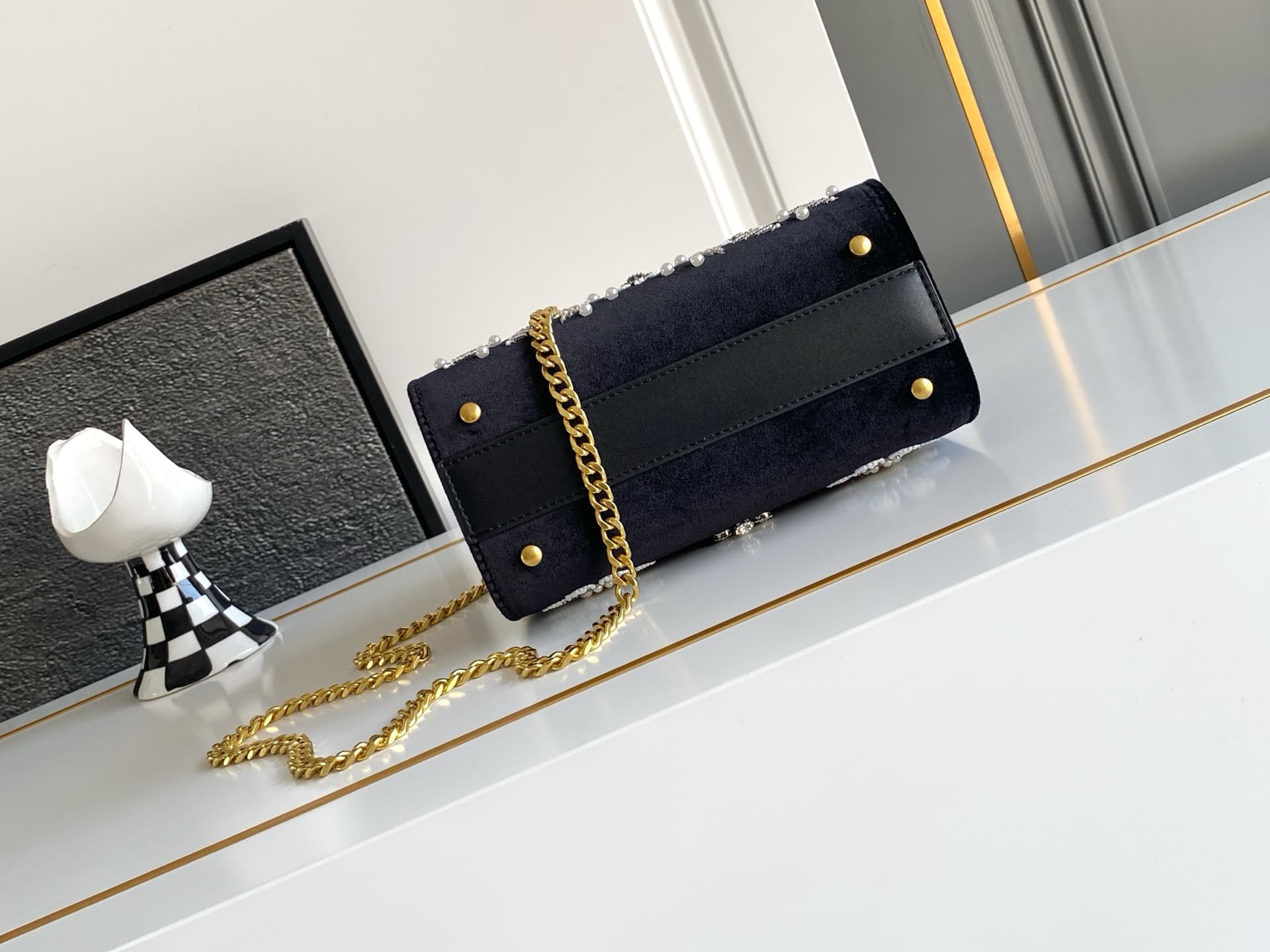 Valentino Gold Crossbody Bag 9950