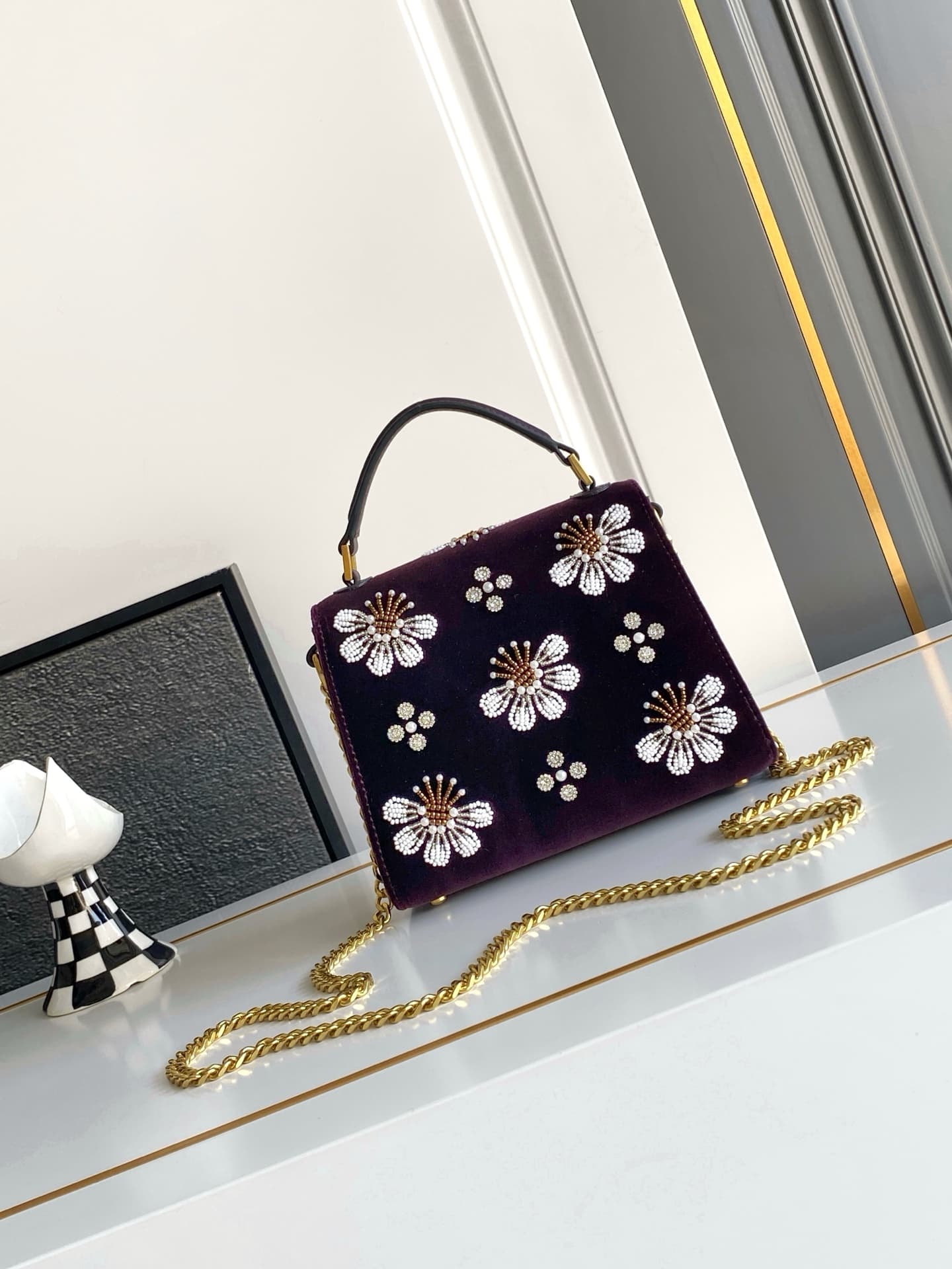 Valentino Gold Crossbody Bag 9950