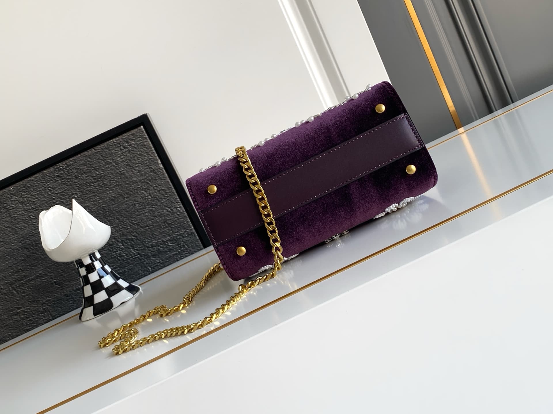 Valentino Gold Crossbody Bag 9950